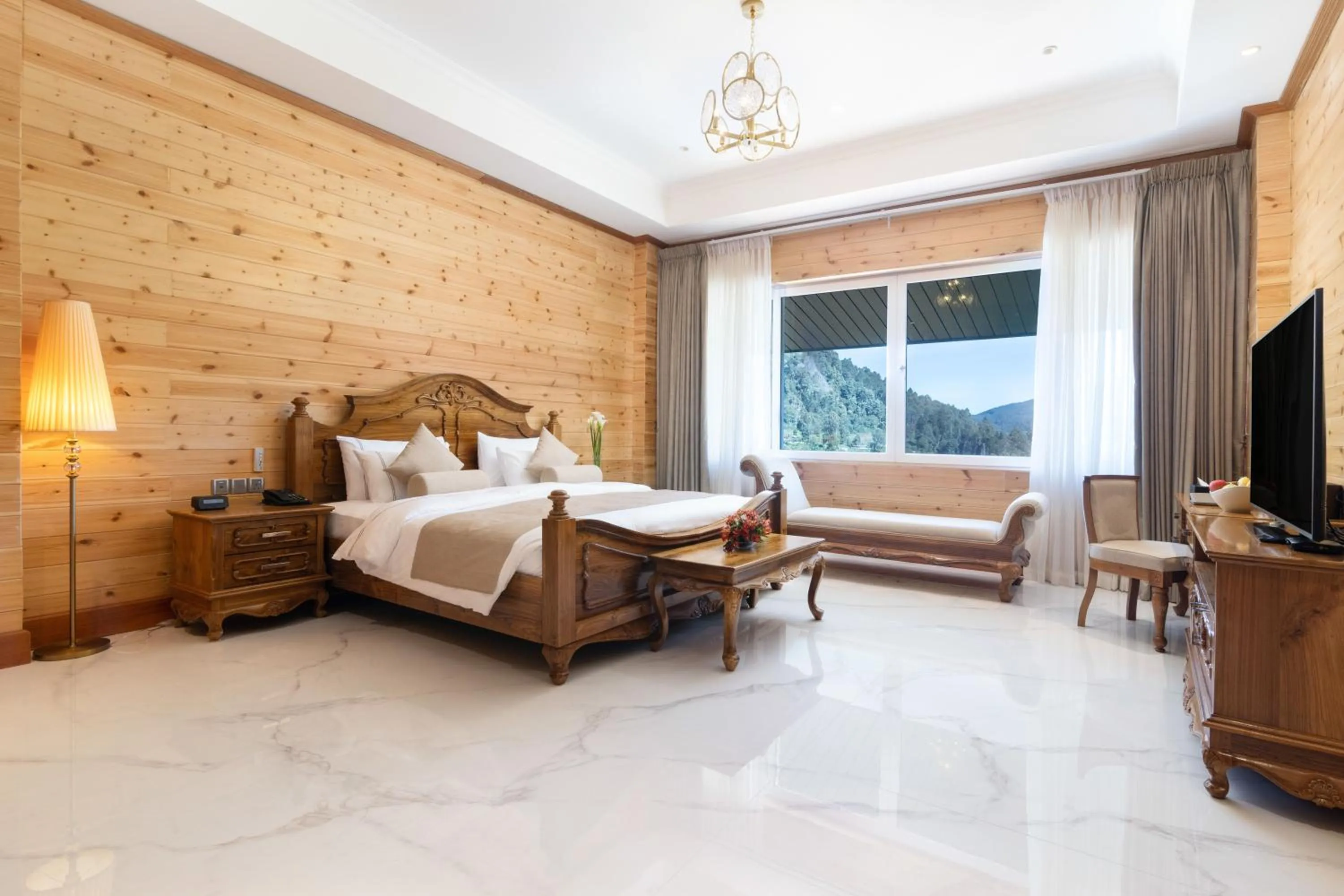 View (from property/room), Bed in Araliya Red - Budget friendly Hotel- Where you find stunning 360 panoramic view of Nuwara Eliya