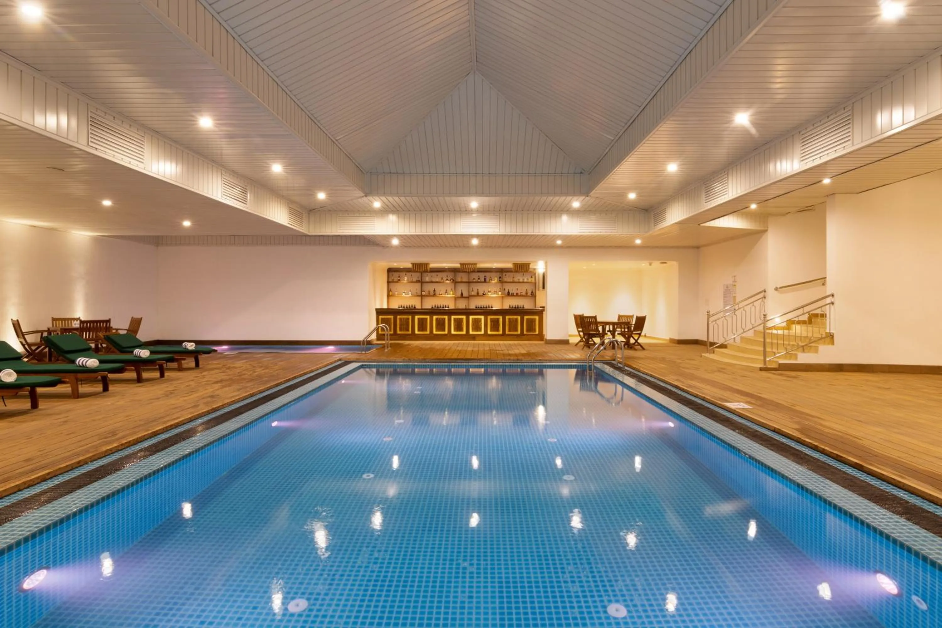 Swimming pool in Araliya Red - Budget friendly Hotel- Where you find stunning 360 panoramic view of Nuwara Eliya