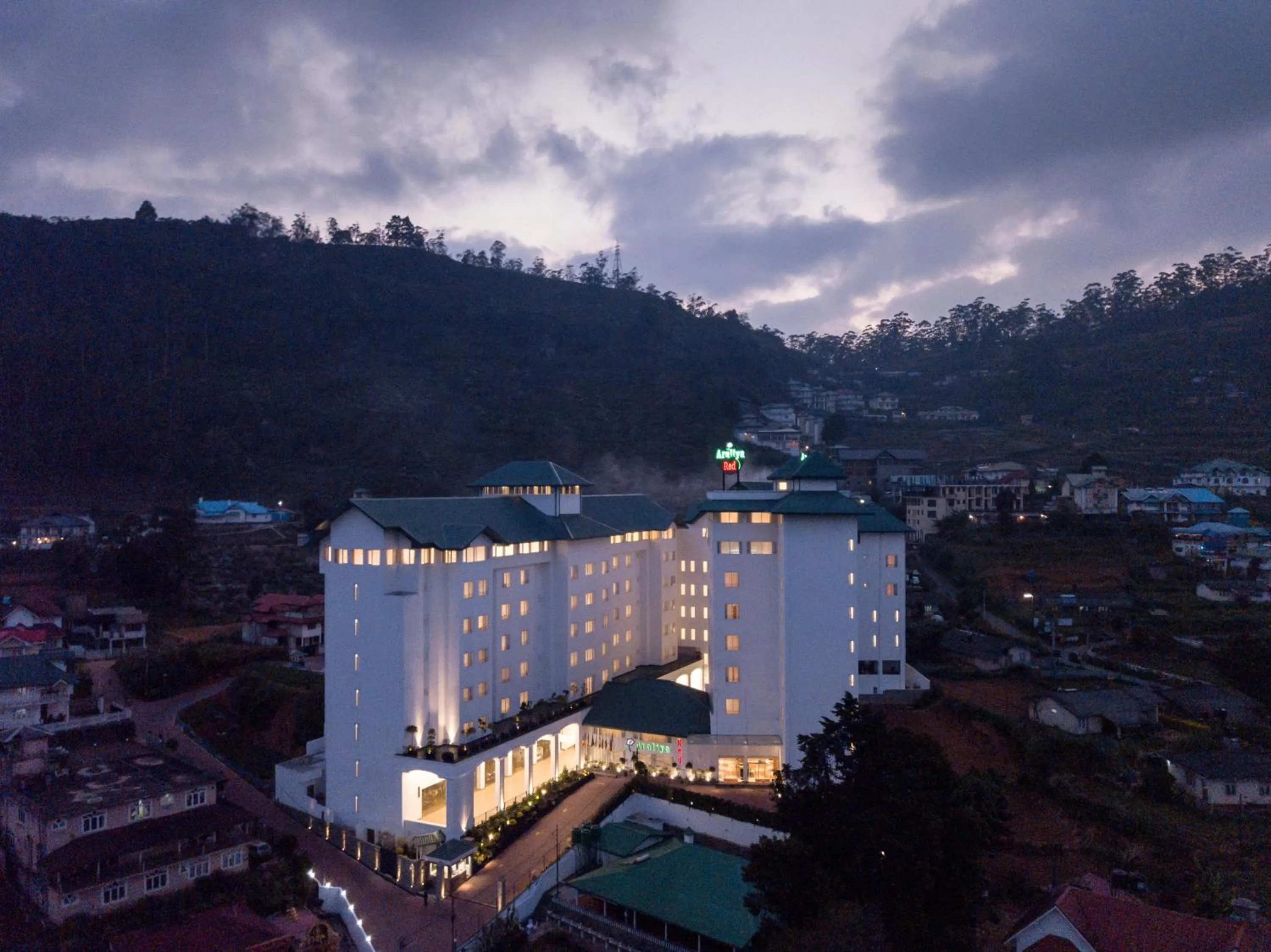 Facade/entrance in Araliya Red - Budget friendly Hotel- Where you find stunning 360 panoramic view of Nuwara Eliya