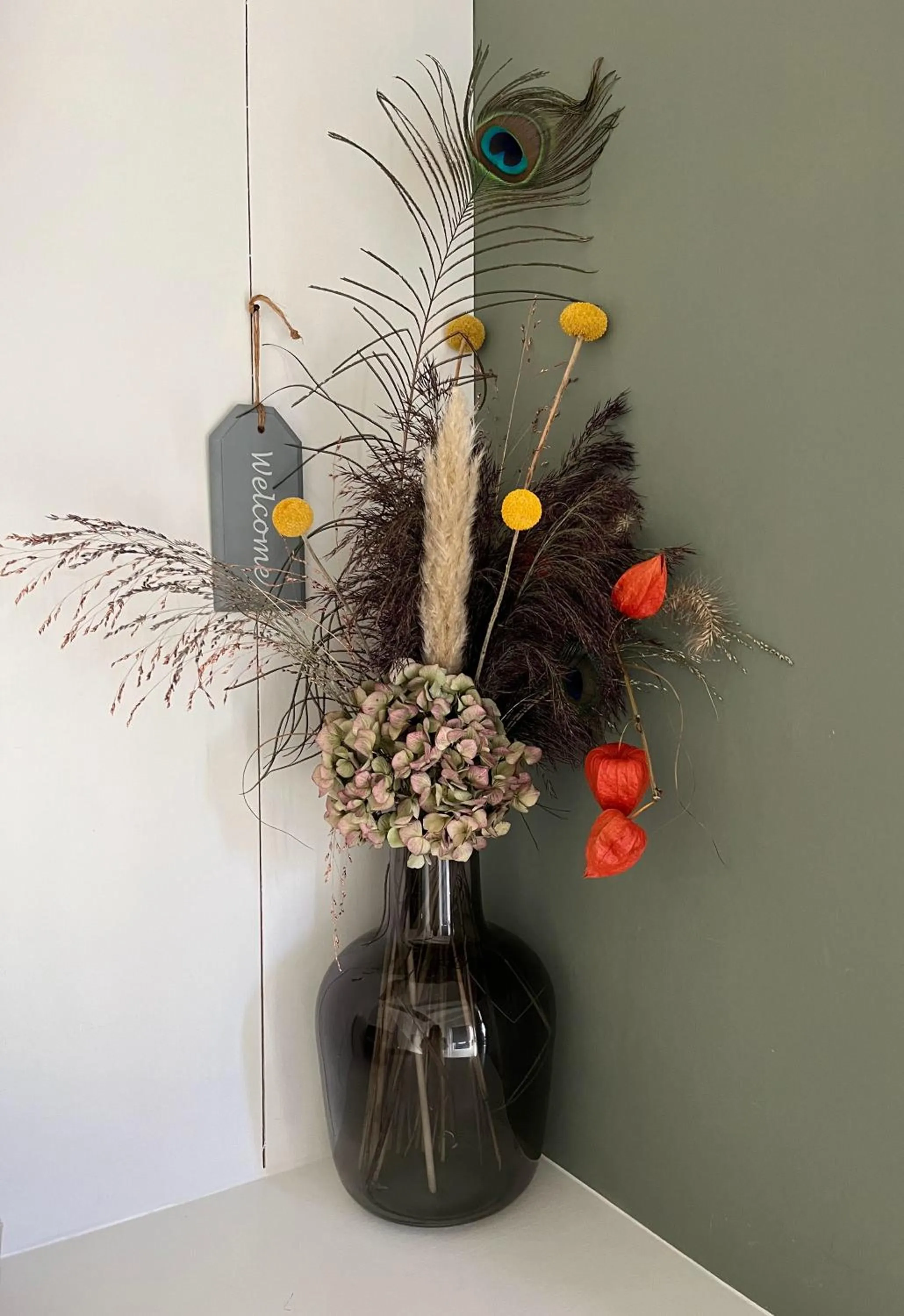 Decorative detail in bed bij zee