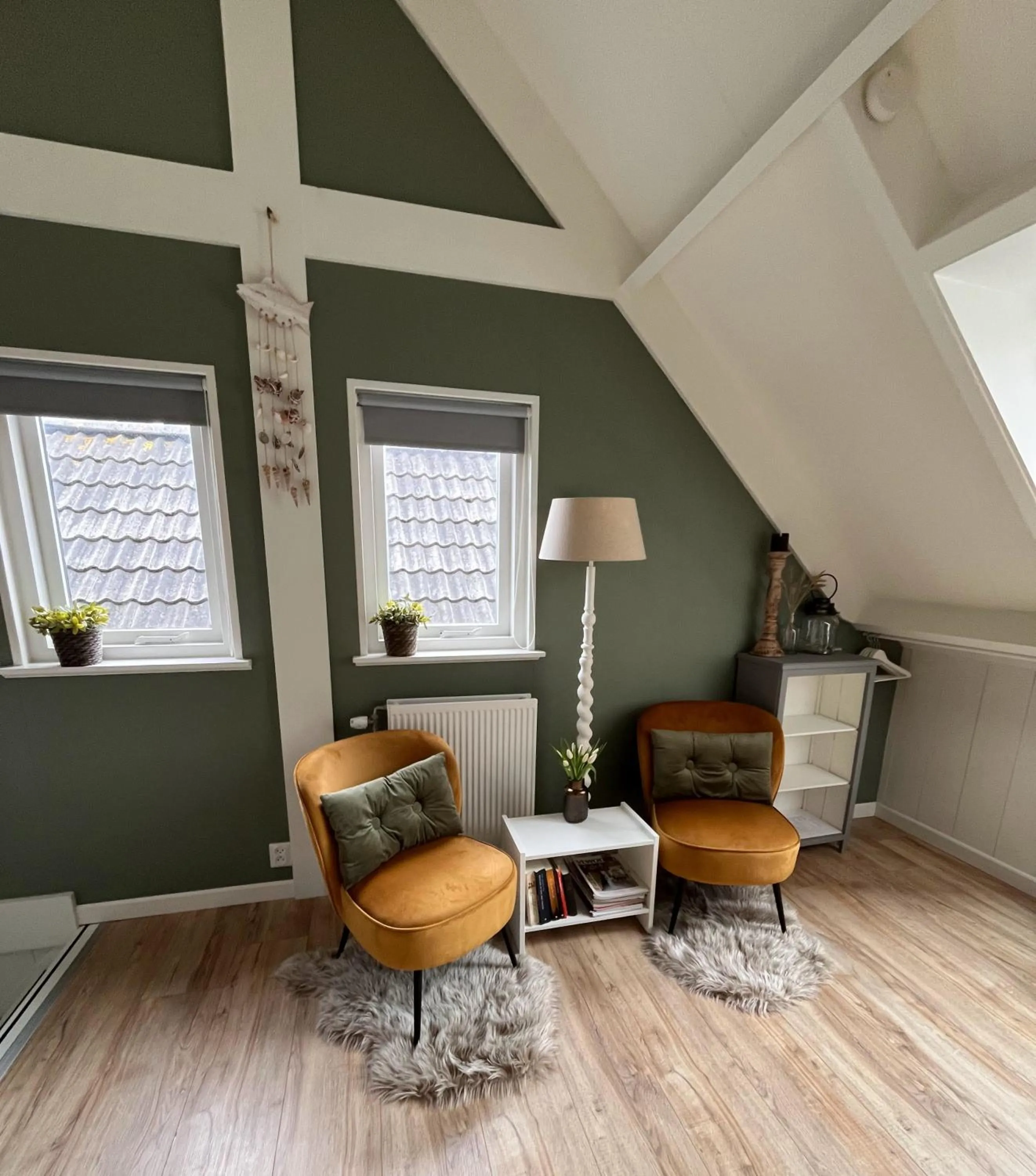 Seating area in bed bij zee