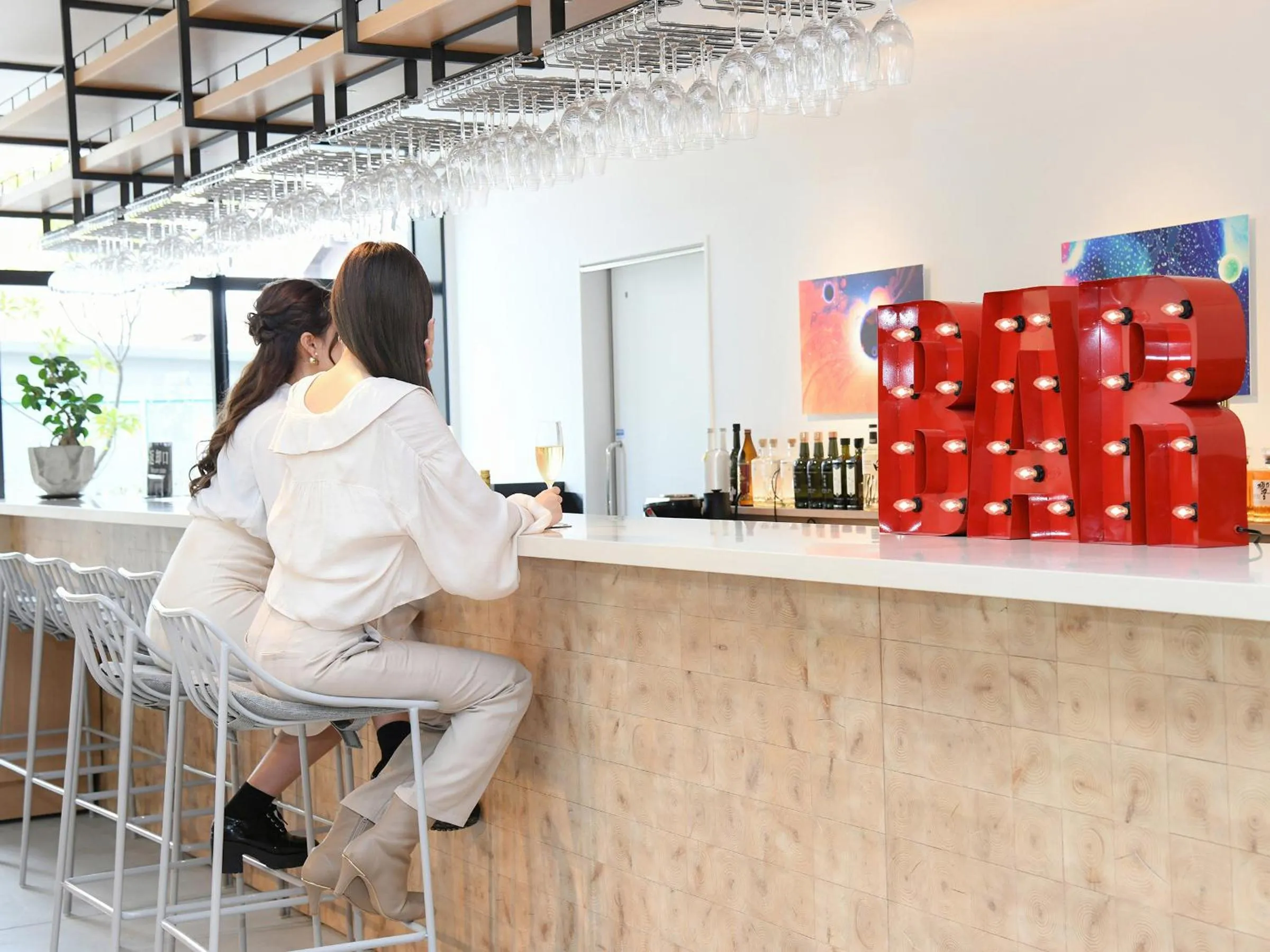 Lounge or bar in REF Kyoto Hachijoguchi by VESSEL HOTELS