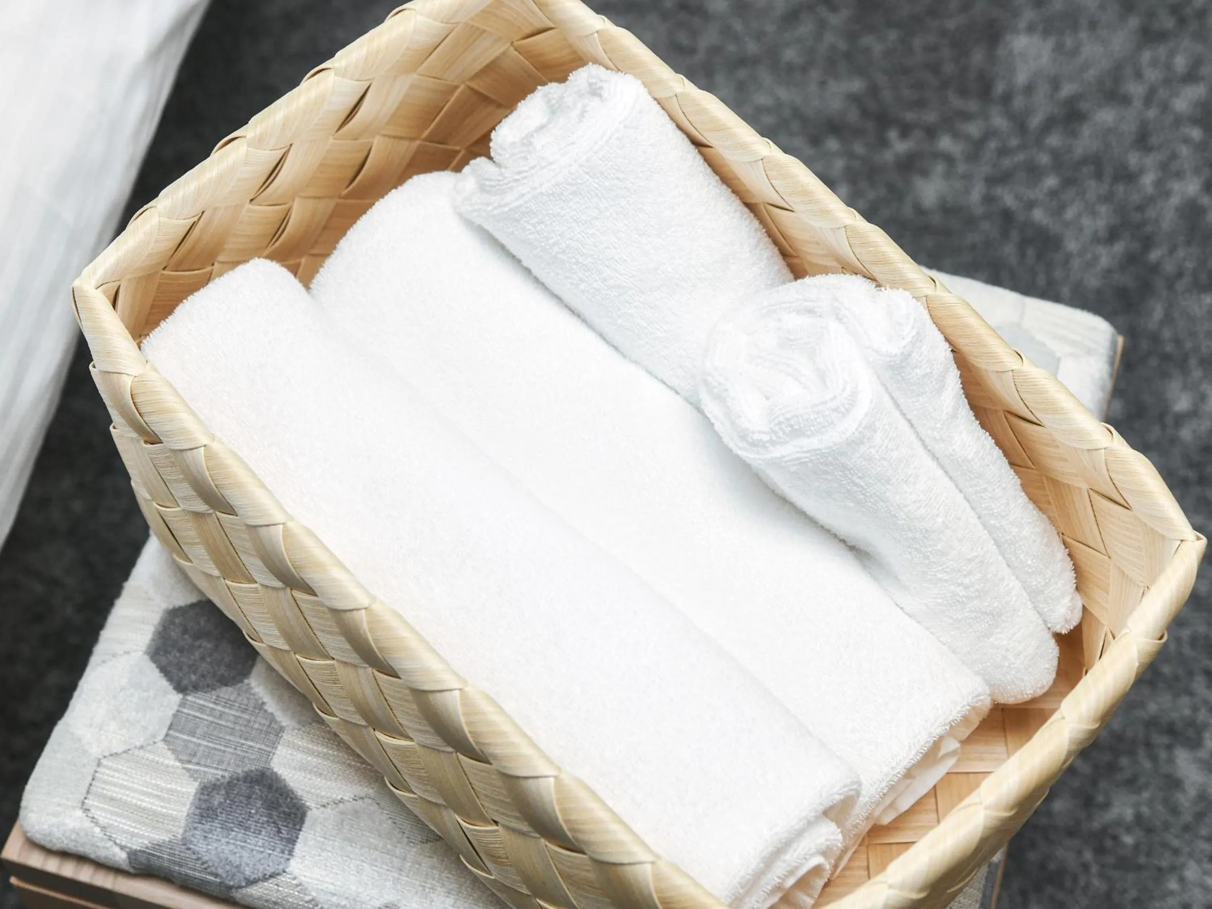 towels in REF Kyoto Hachijoguchi by VESSEL HOTELS