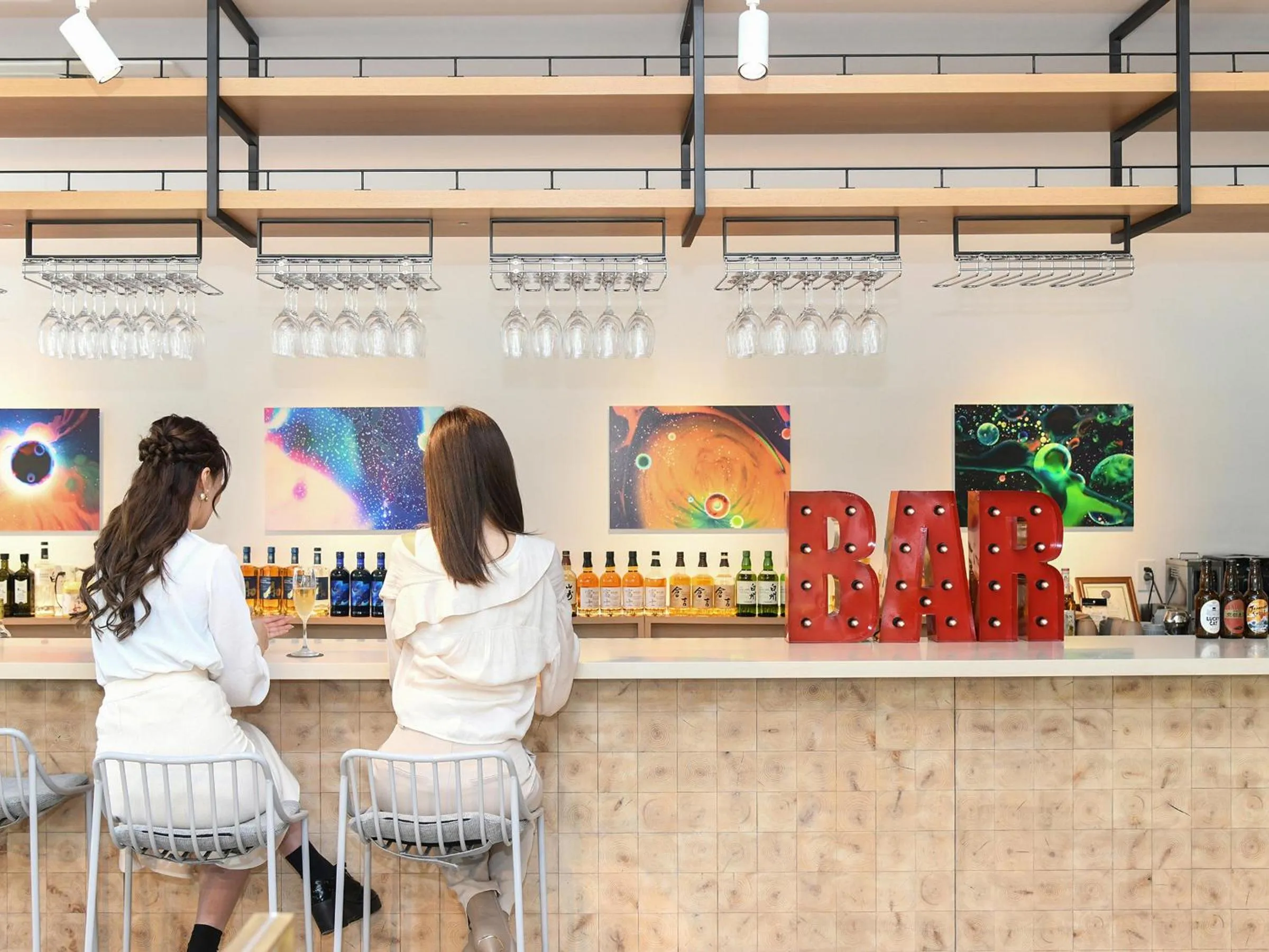 Lounge or bar in REF Kyoto Hachijoguchi by VESSEL HOTELS