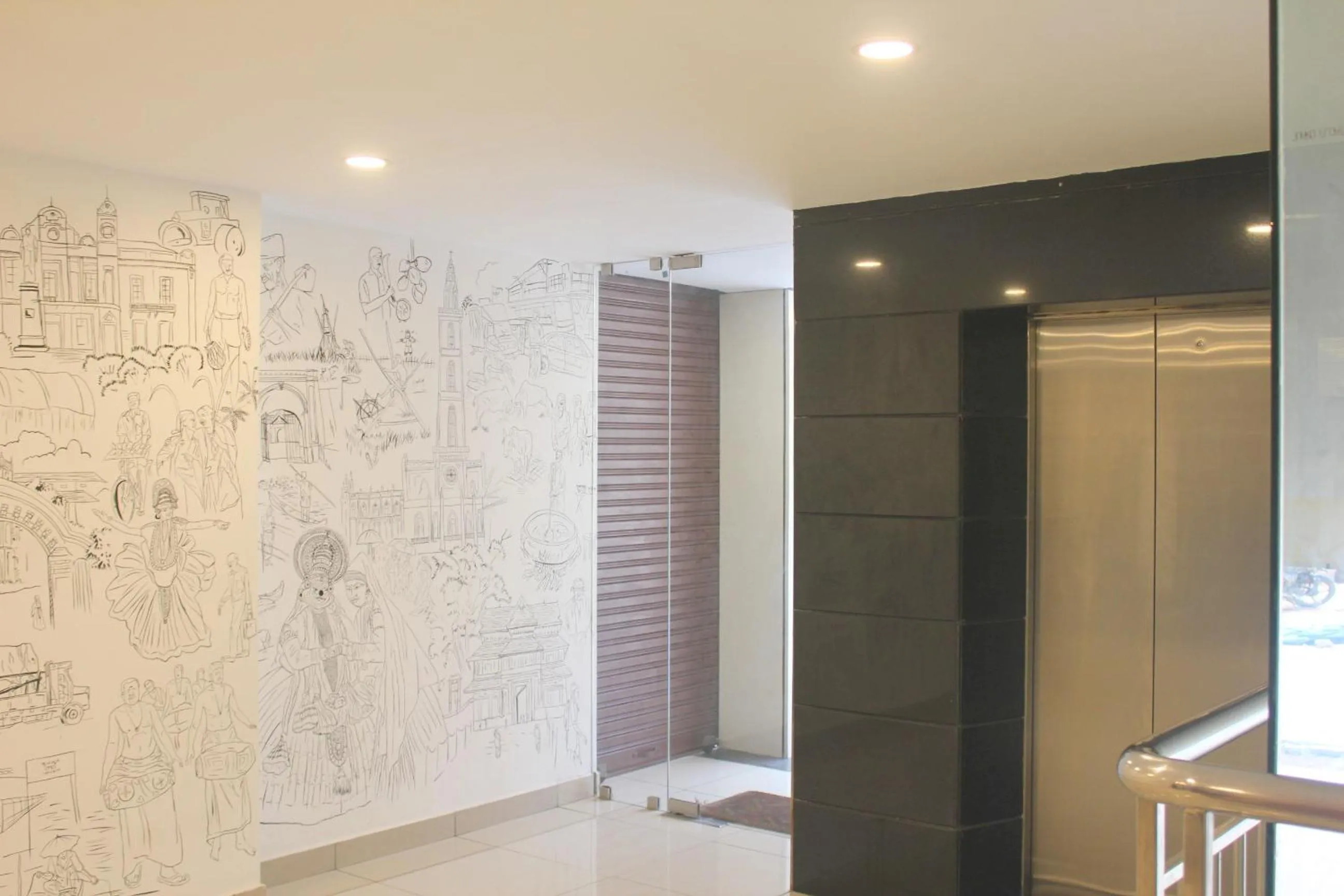 Decorative detail in Aura Residency