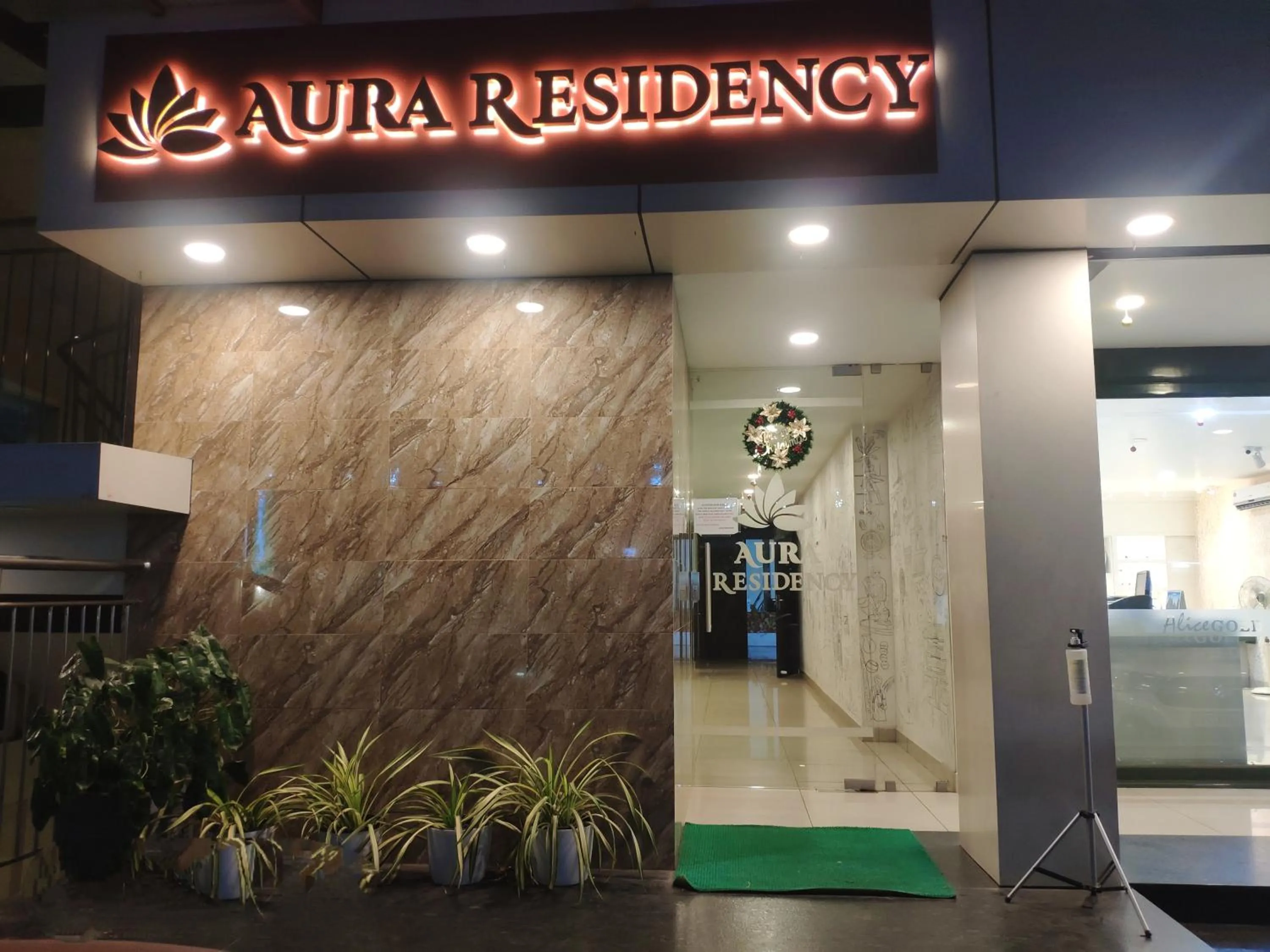 Facade/entrance in Aura Residency