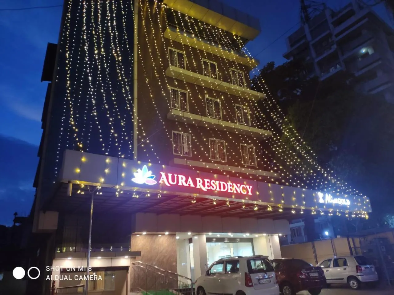 Property building in Aura Residency
