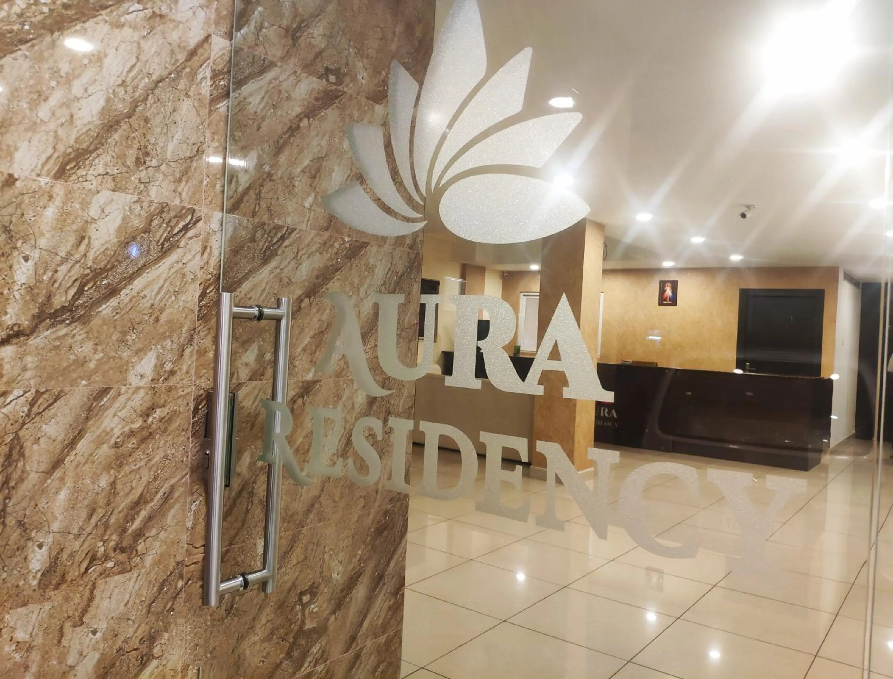 Facade/entrance in Aura Residency