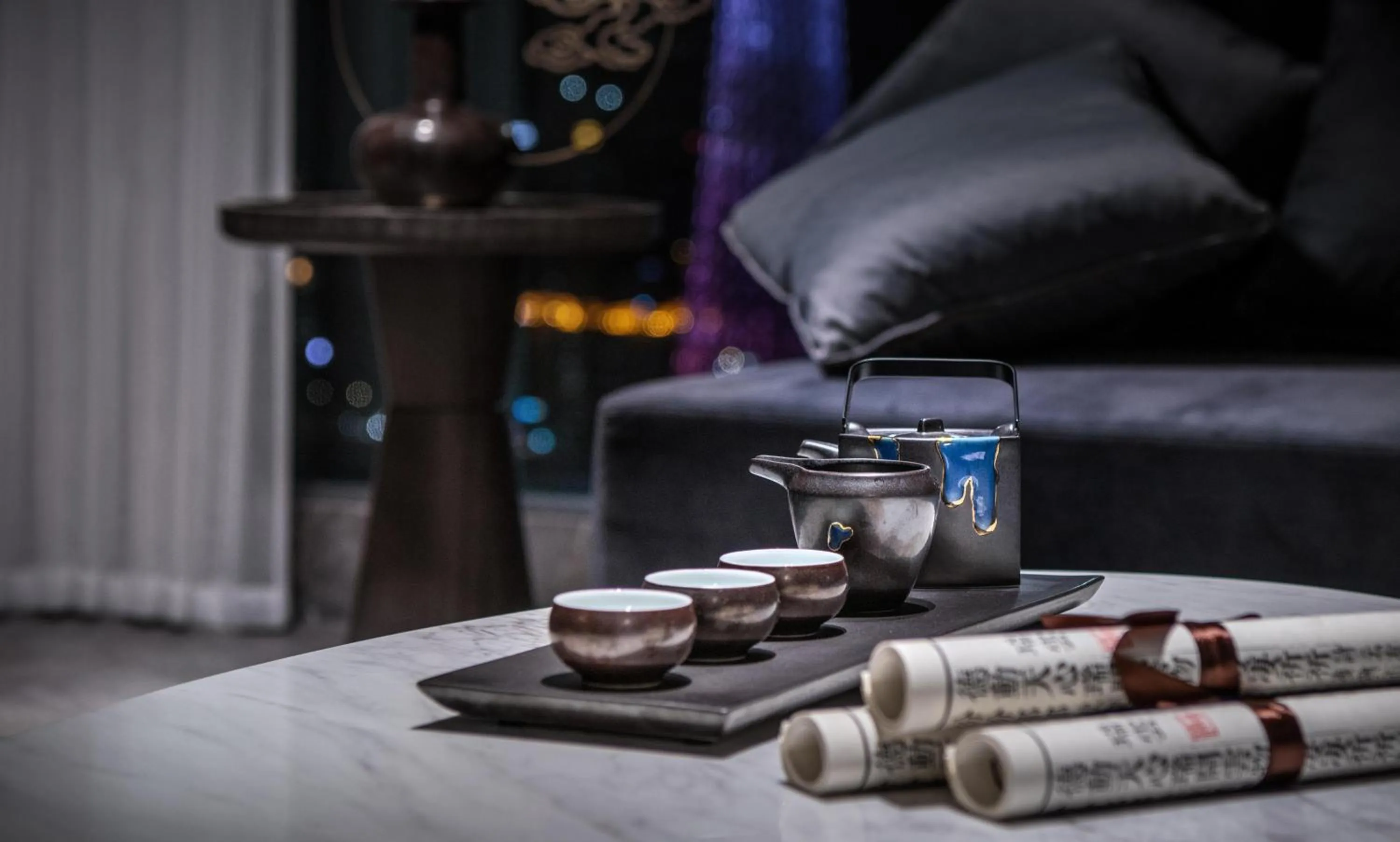 Seating area in Elegant Hotel Guangzhou Zhujiang New Town Canton Tower- Free Shuttle Bus to Canton Fair Complex during Canton Fair period