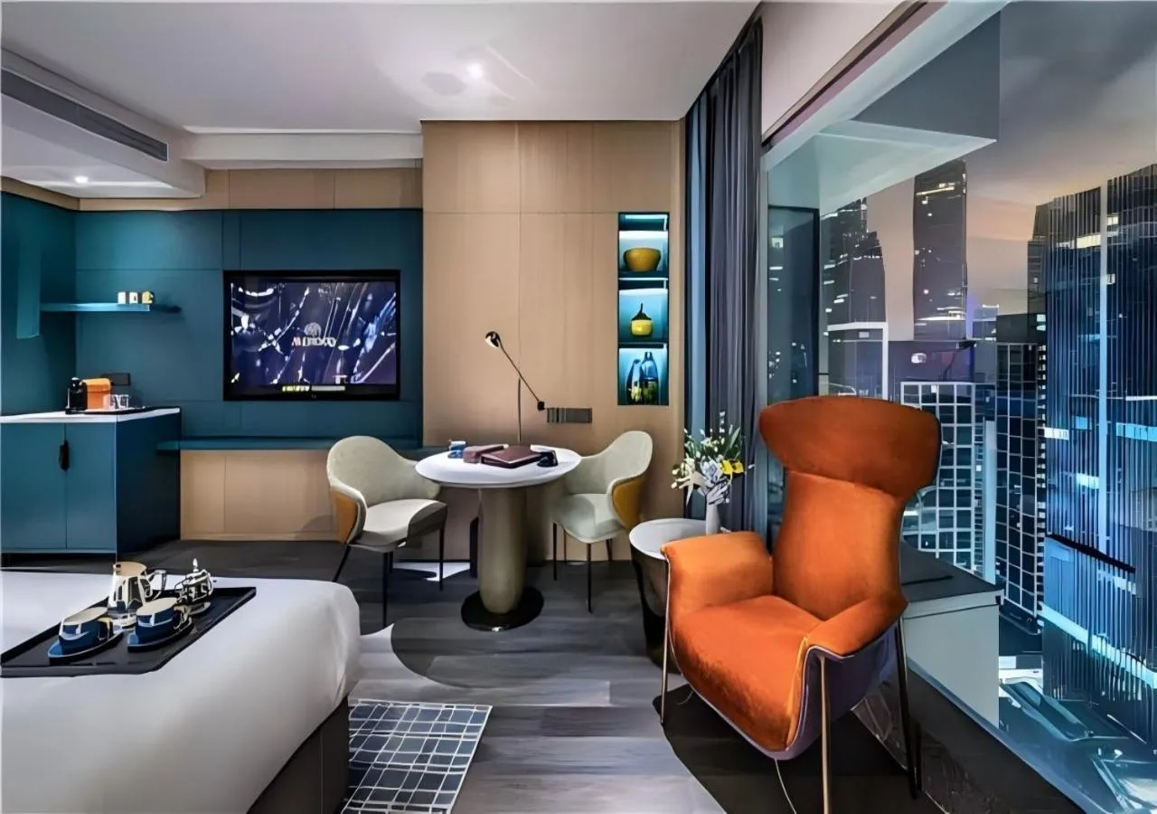 Seating area in Elegant Hotel Guangzhou Zhujiang New Town Canton Tower- Free Shuttle Bus to Canton Fair Complex during Canton Fair period