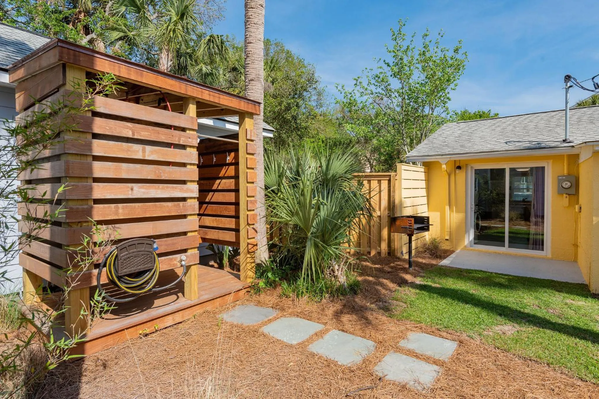 Shower in Folly Vacation Laid Back Casual Beach Bungalow 209-B