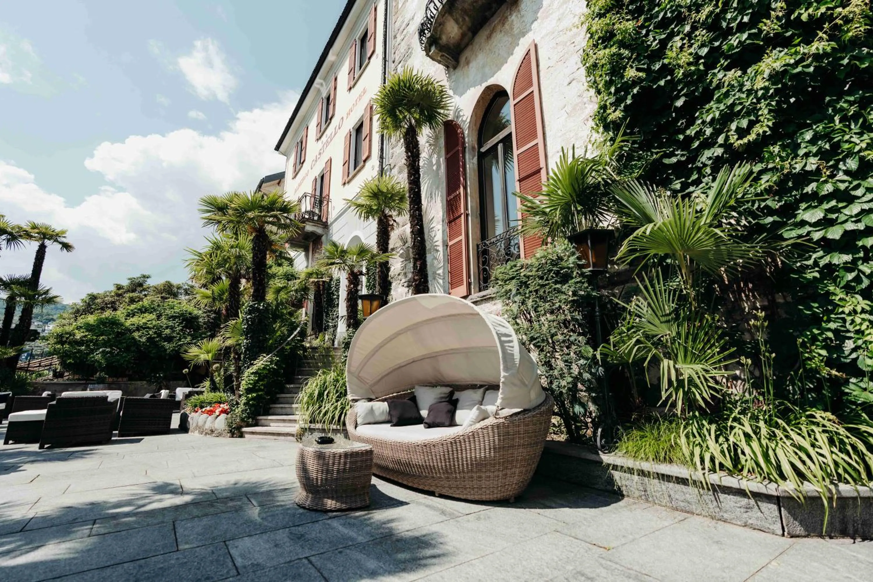Balcony/Terrace in Romantik Hotel Castello Seeschloss