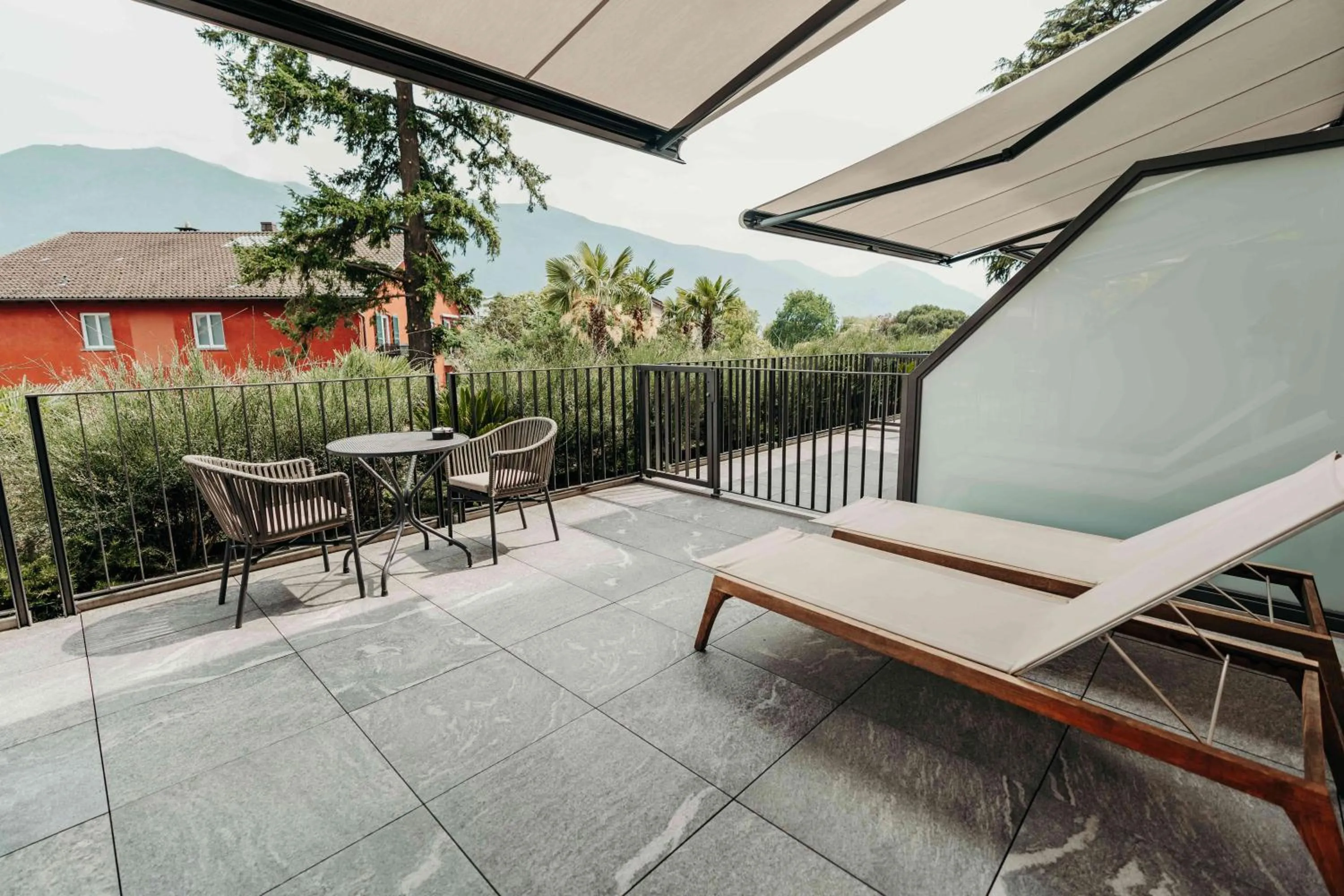 Balcony/Terrace in Romantik Hotel Castello Seeschloss