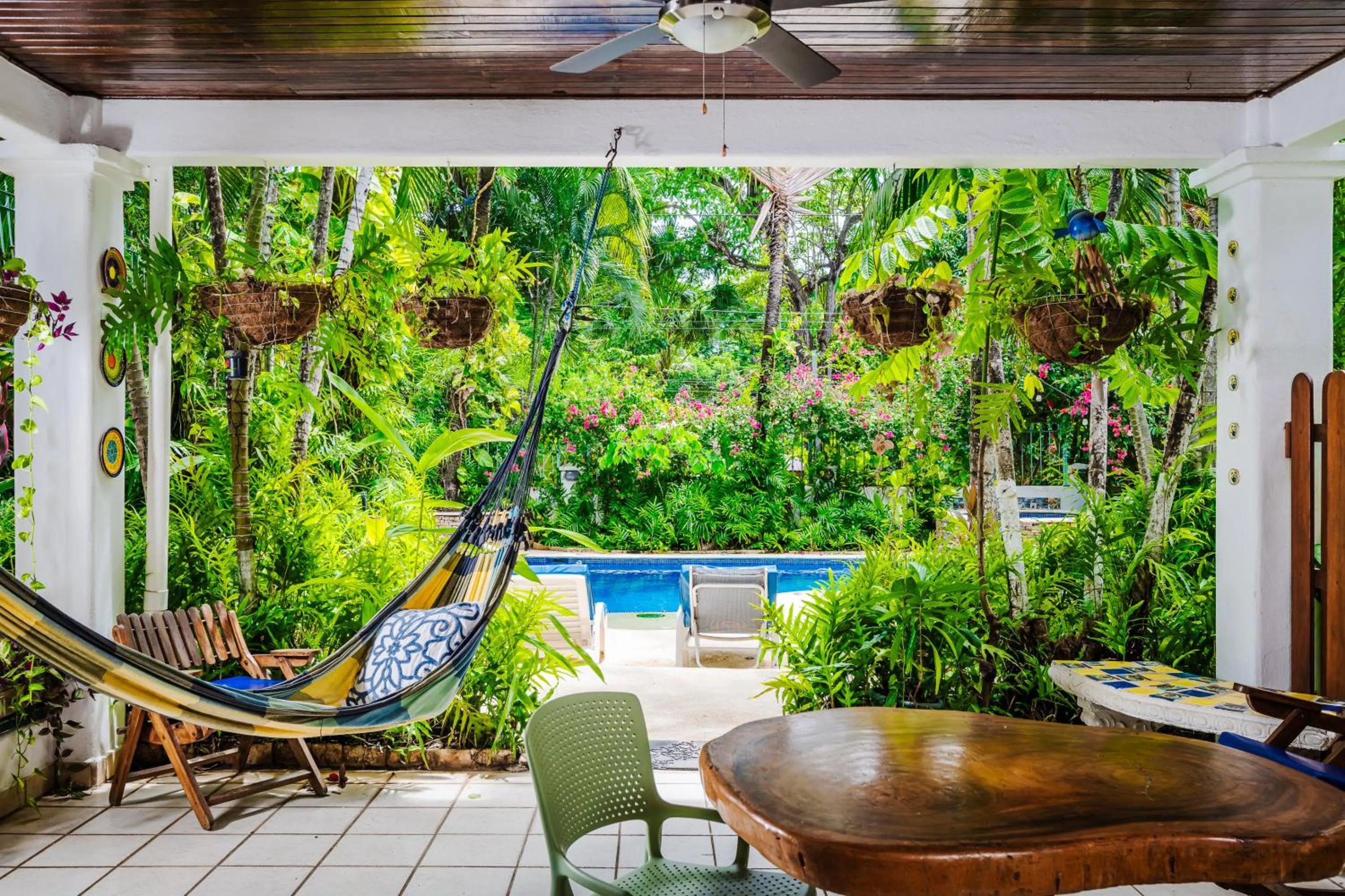 Patio in Casa Sueca Hotel - At the Beach