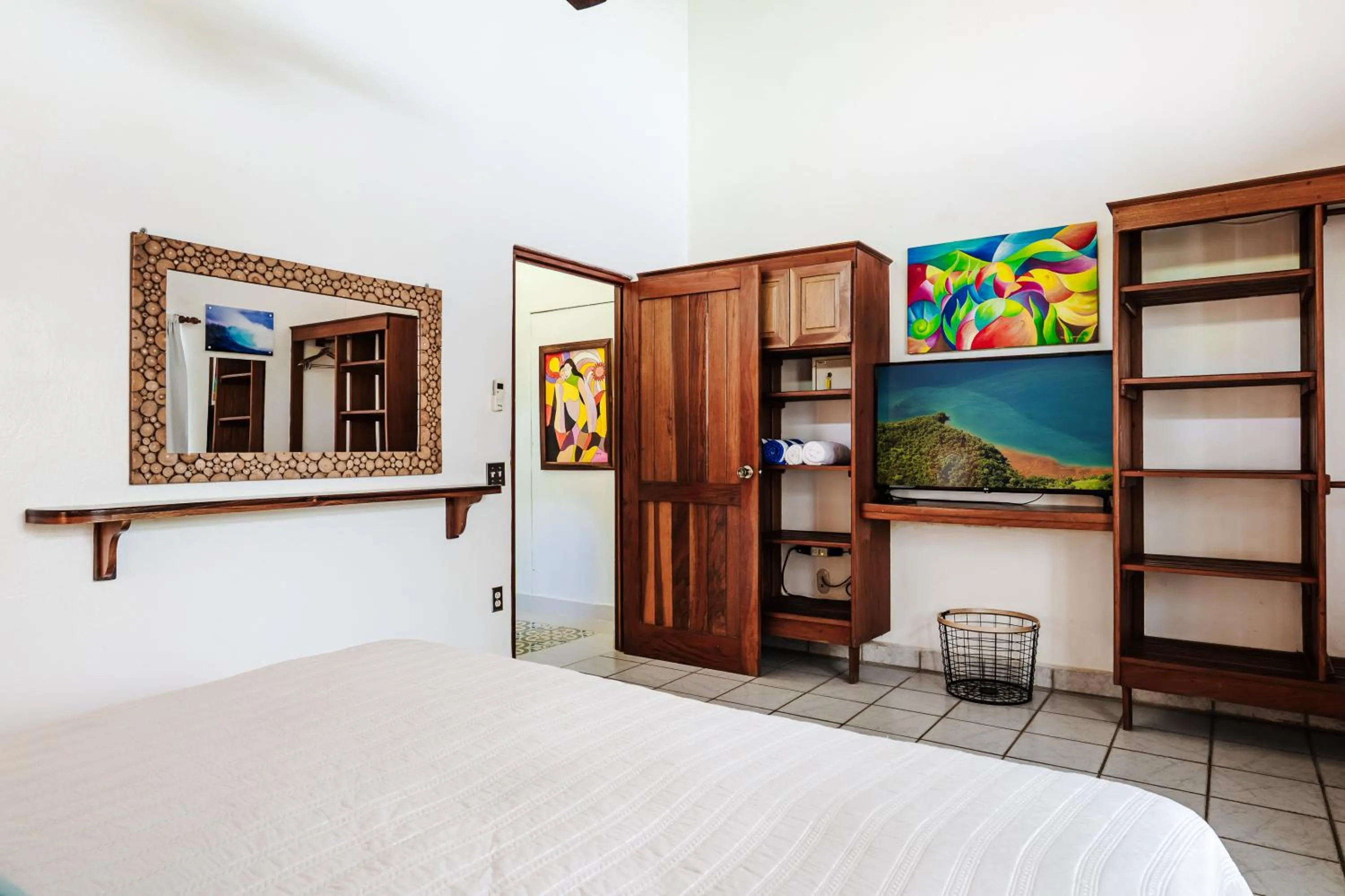 Bedroom, Bed in Casa Sueca Hotel - At the Beach