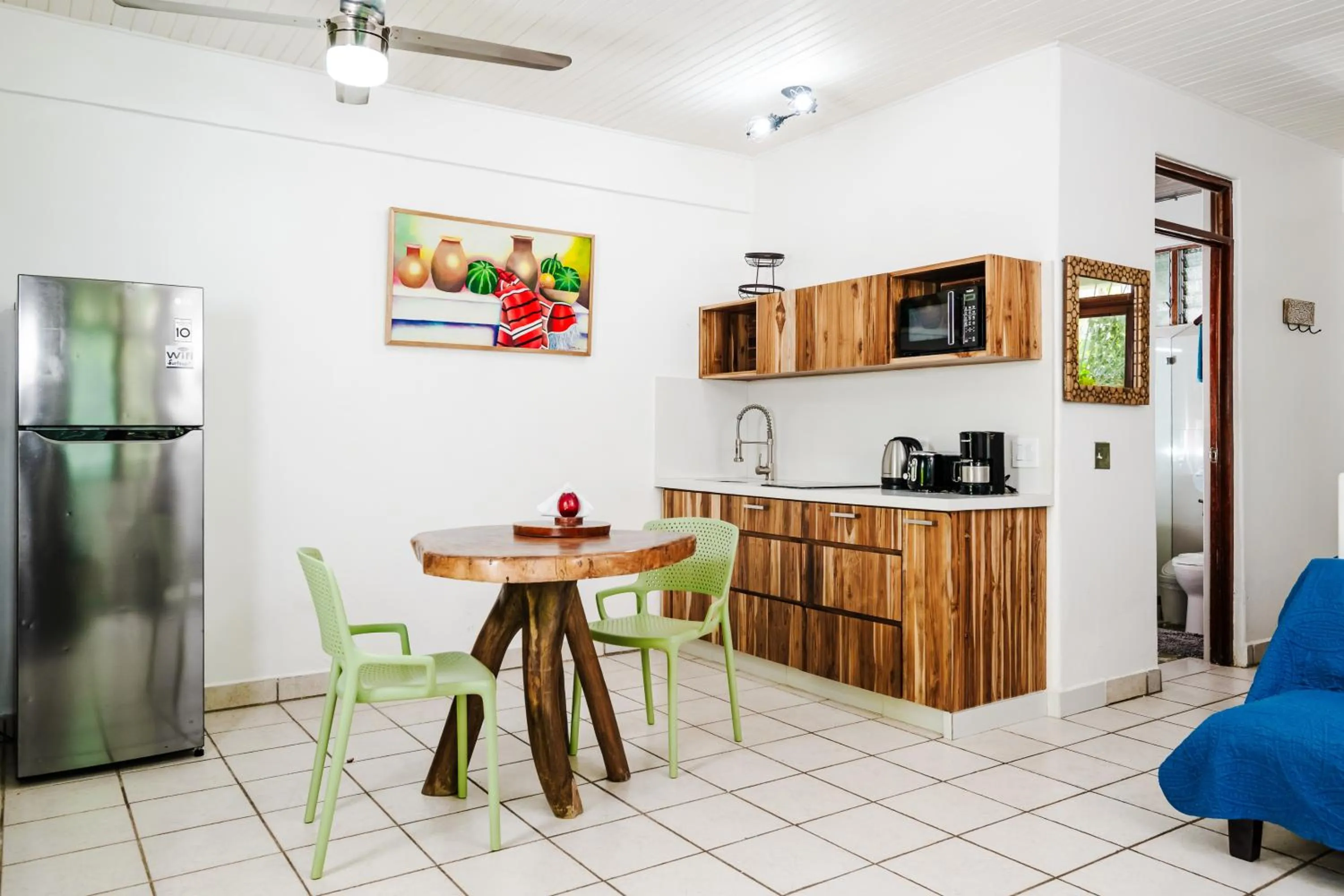 Kitchen or kitchenette in Casa Sueca Hotel - At the Beach