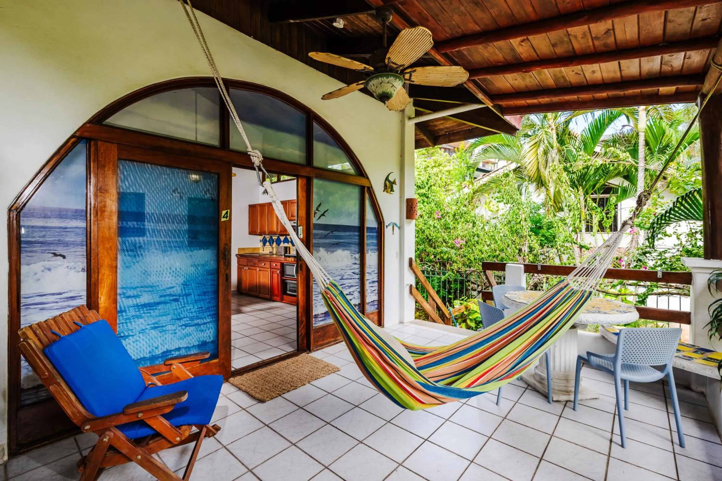 Patio in Casa Sueca Hotel - At the Beach
