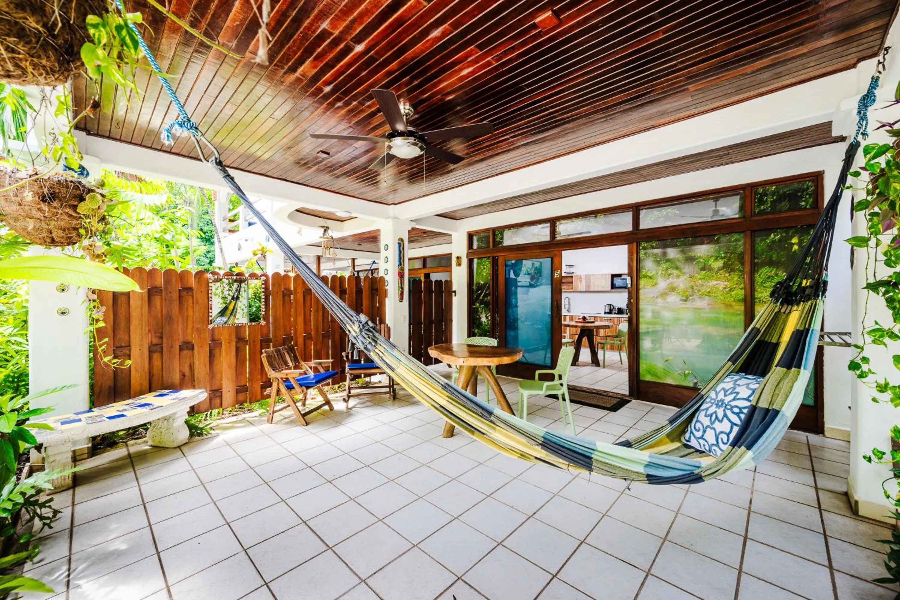 Patio in Casa Sueca Hotel - At the Beach
