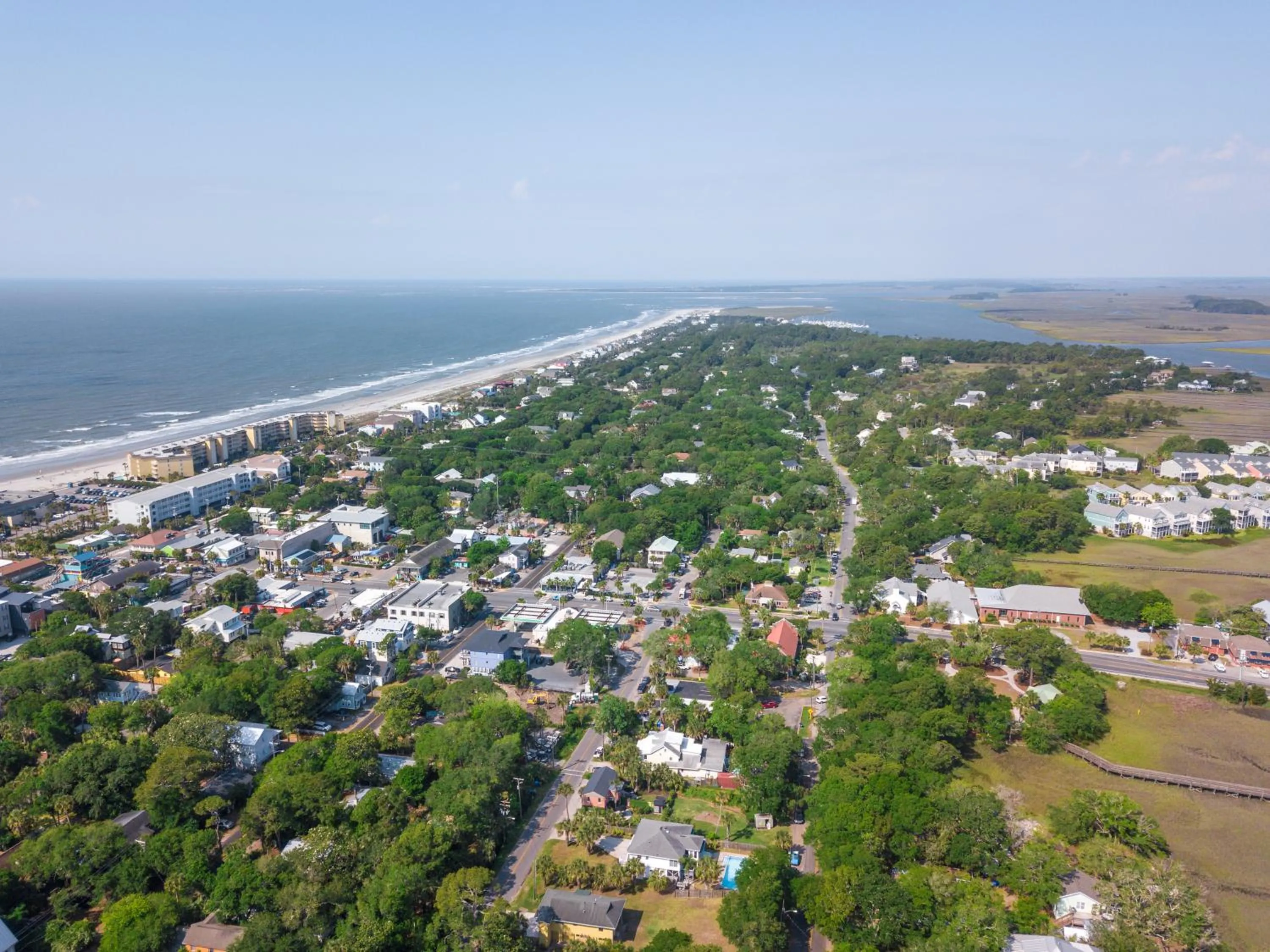 Bird's eye view in Folly Vacation 114A Townhouse near the beach, pet friendly