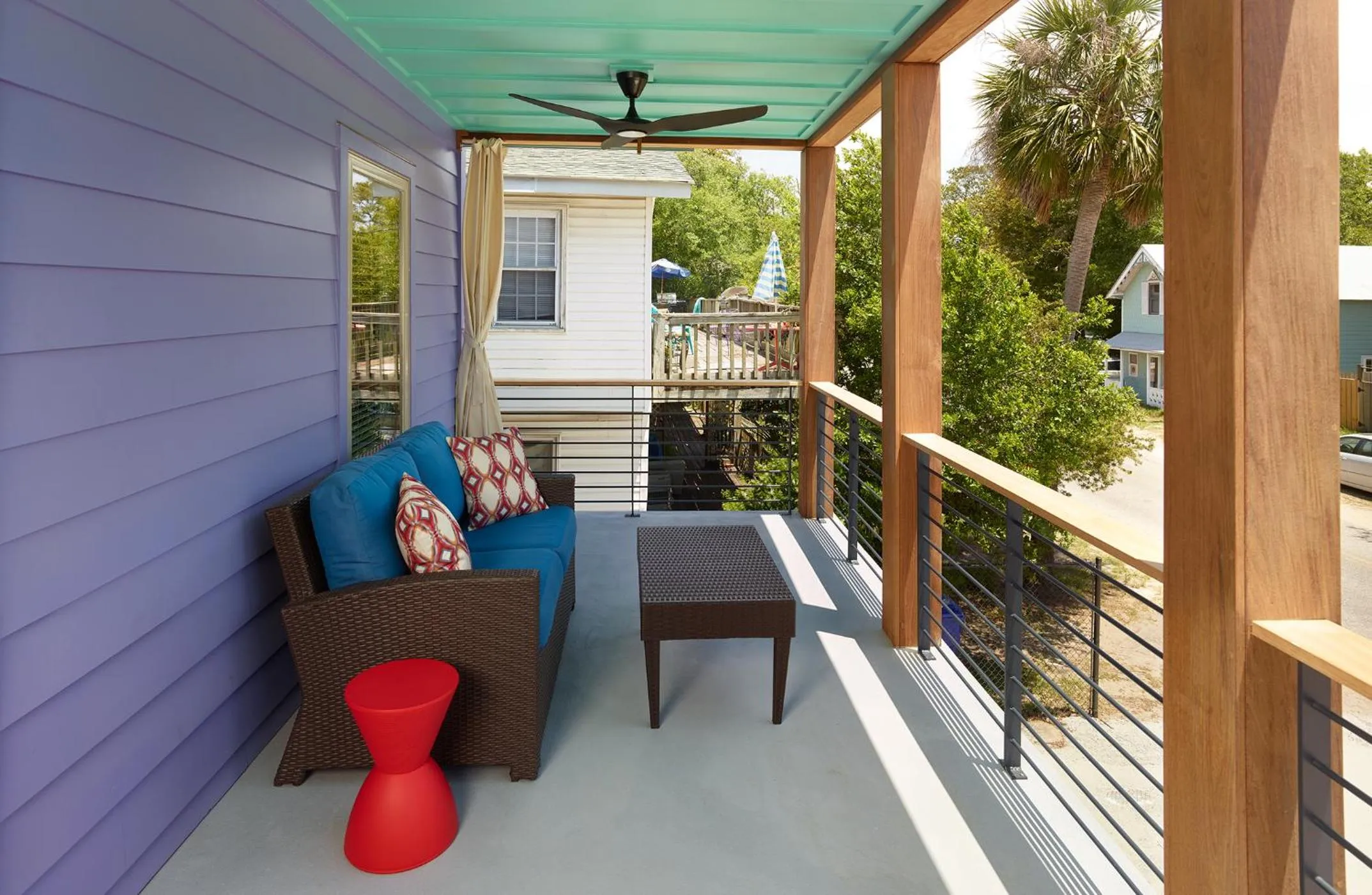 Balcony/Terrace in Folly Vacation Great Location, Super Cute & Spacious Apt B