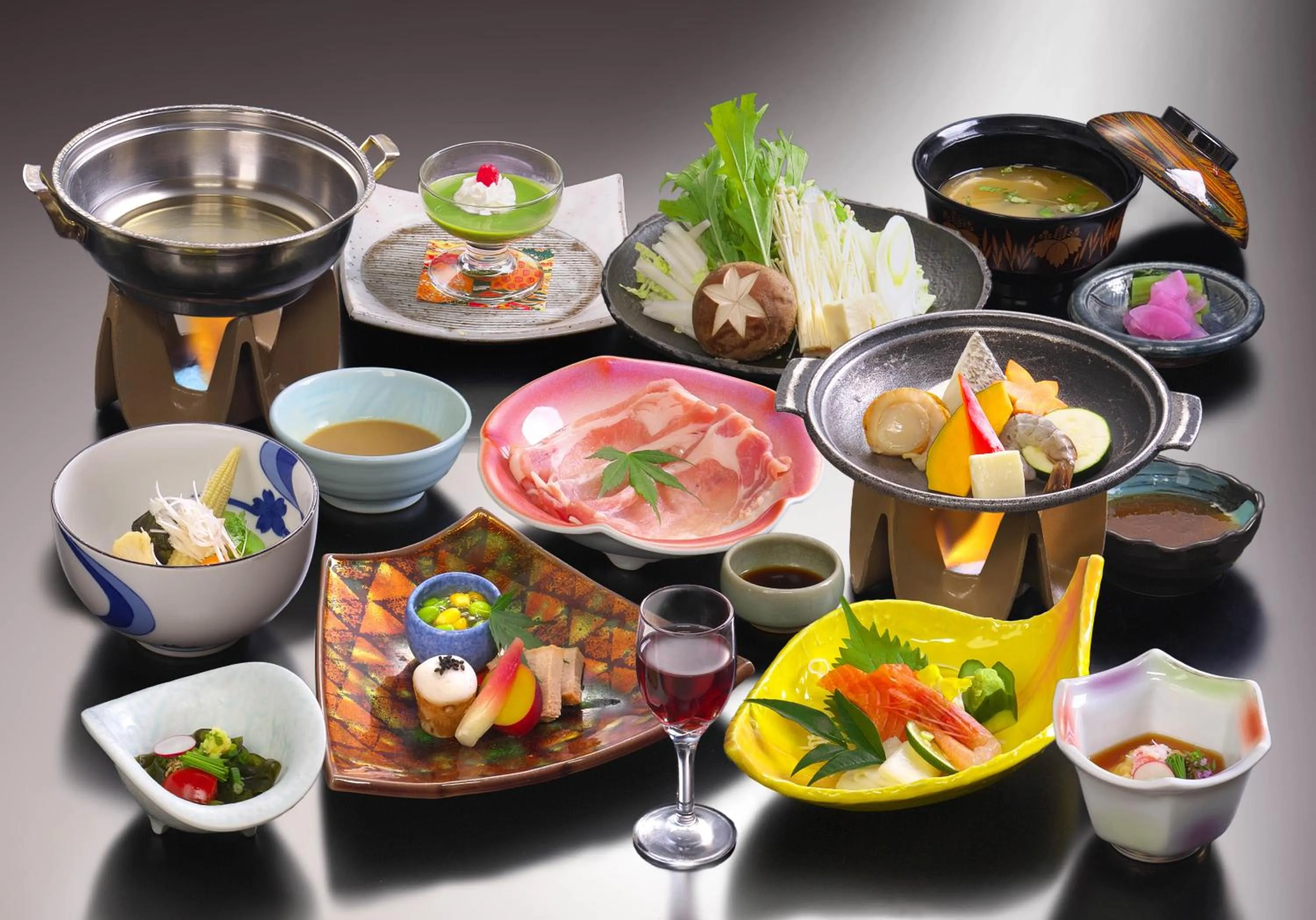 Dinner in Yorokobinoyado Takamatsu