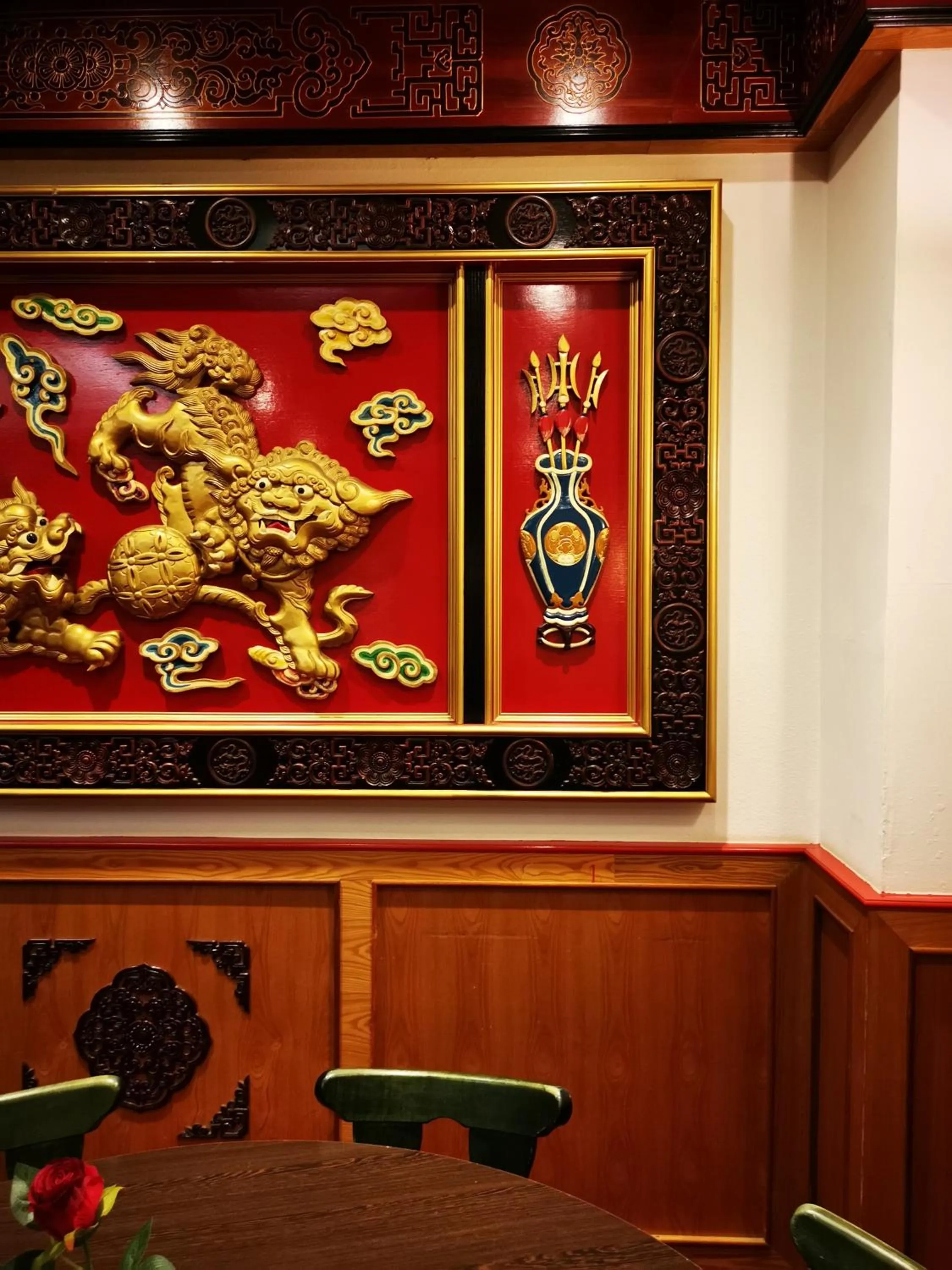 Decorative detail in China Restaurant Hotel Lotus