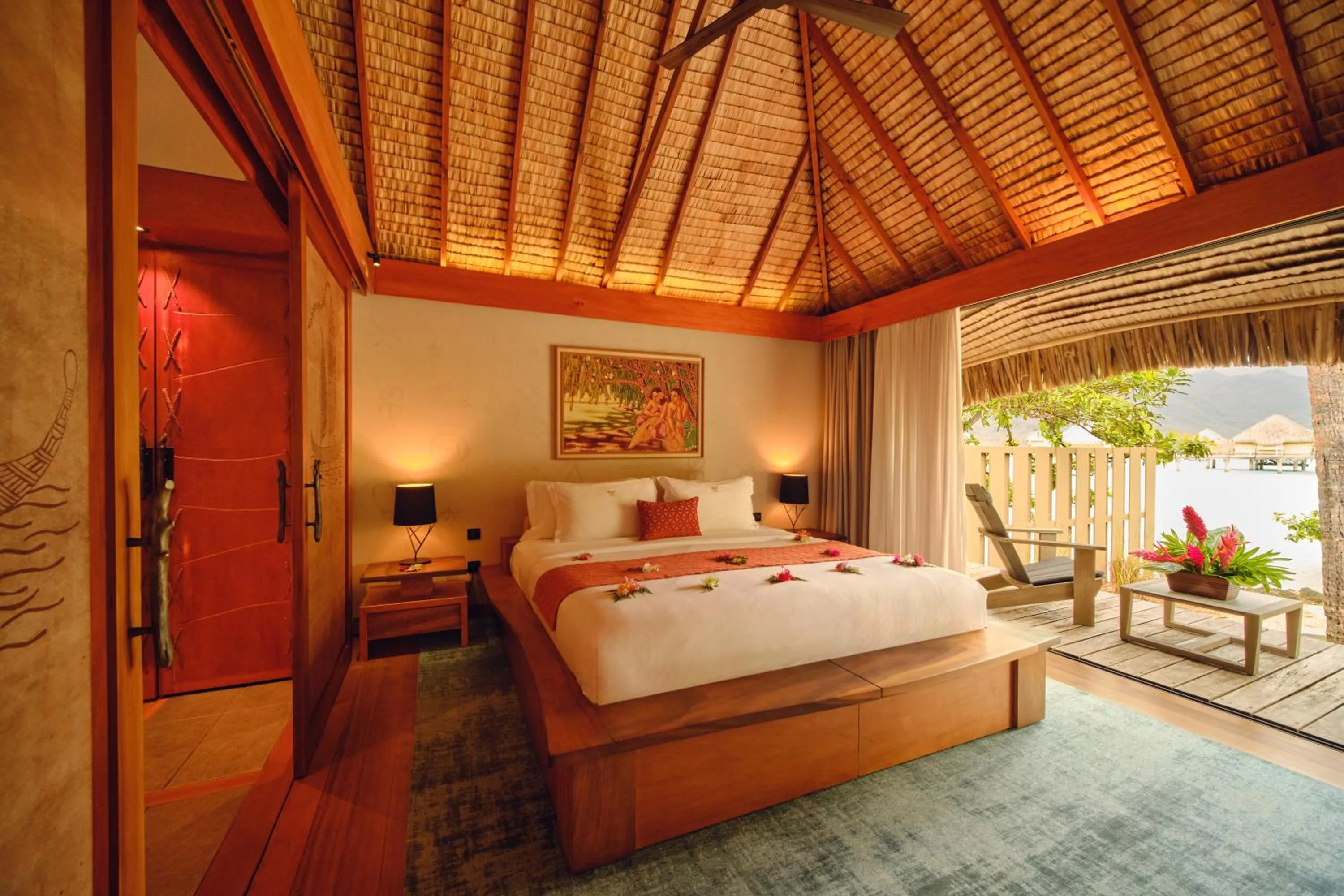 Bedroom, Bed in Le Taha'a by Pearl Resorts