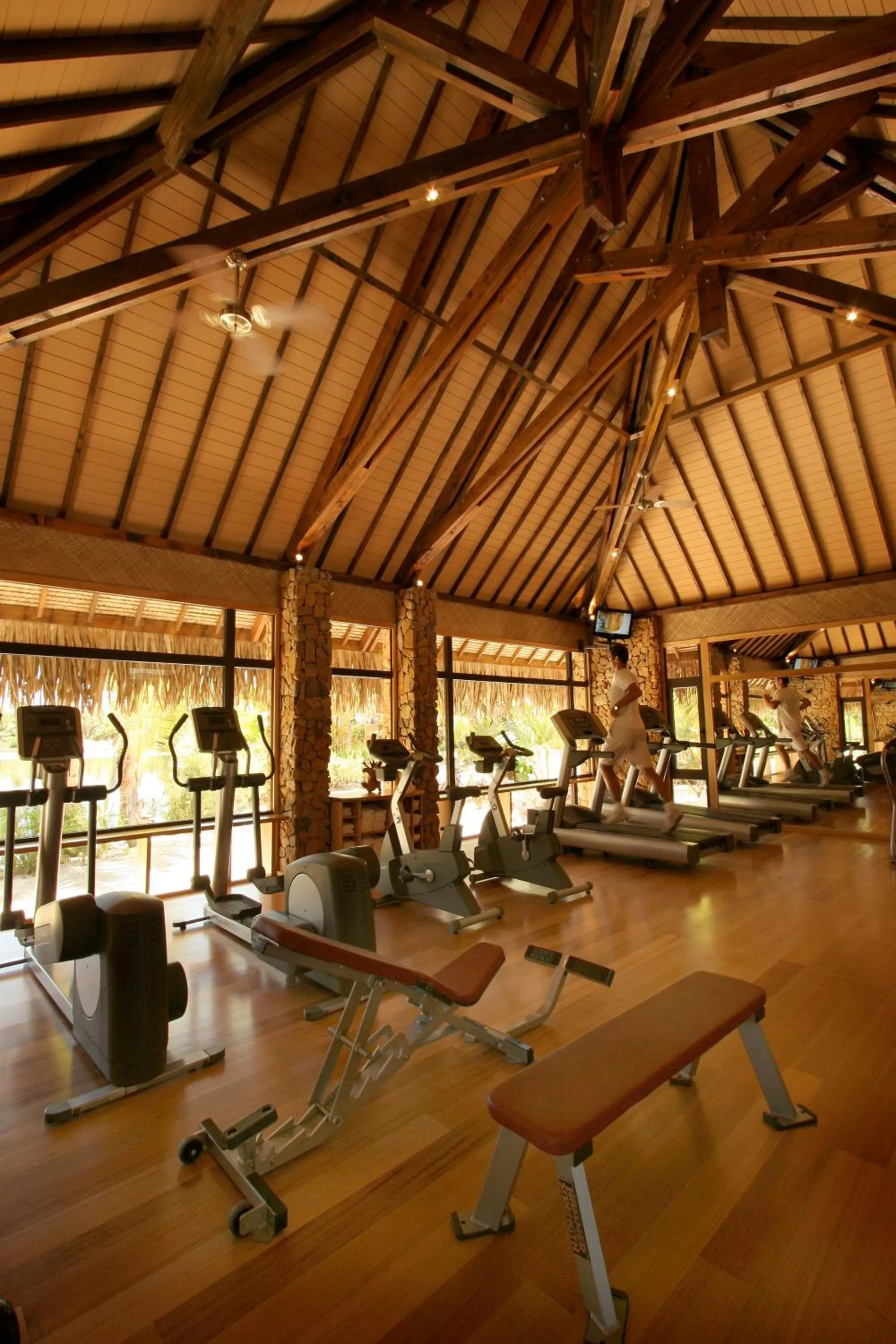 Fitness centre/facilities in Le Taha'a by Pearl Resorts