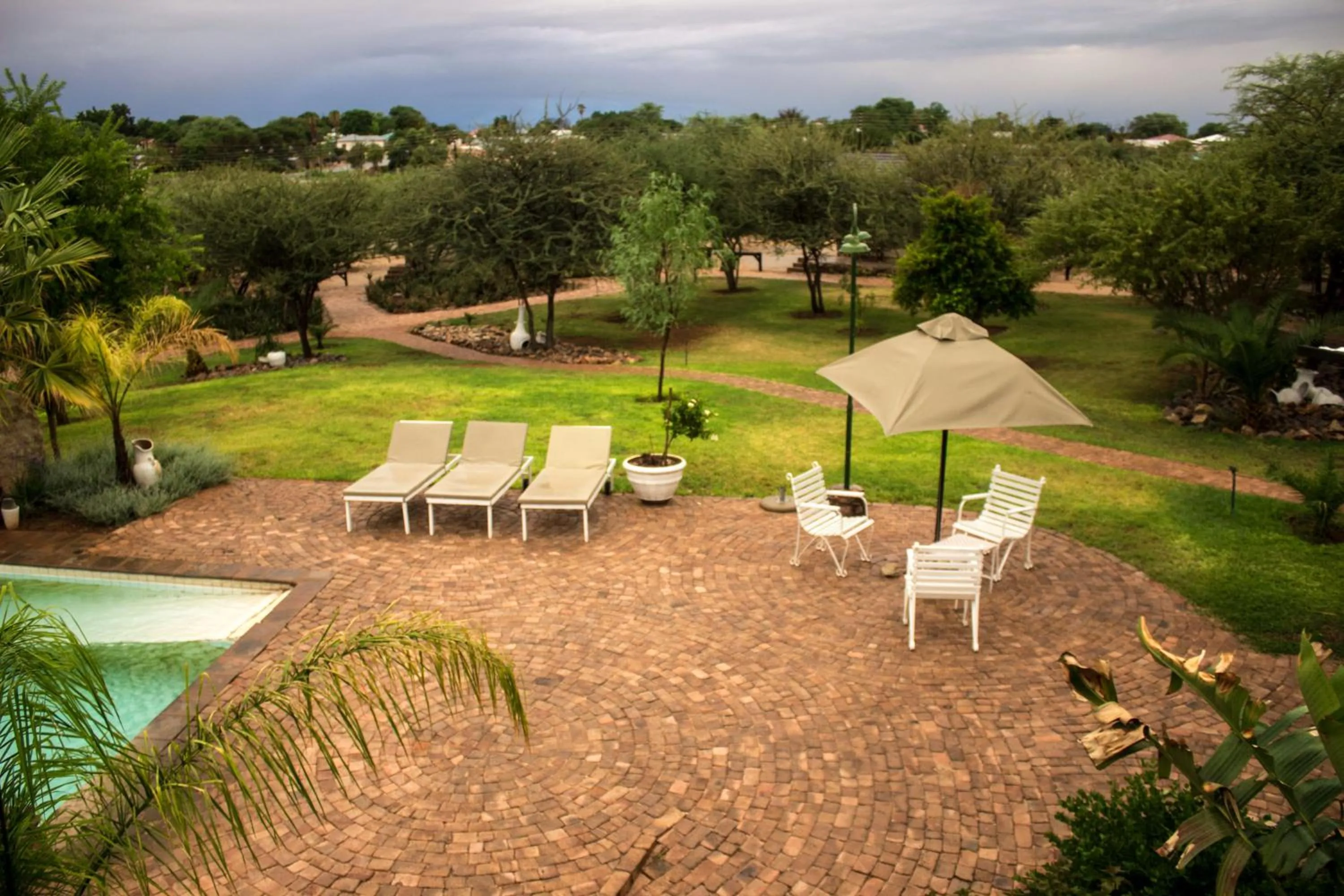 Garden in Etotongwe Lodge