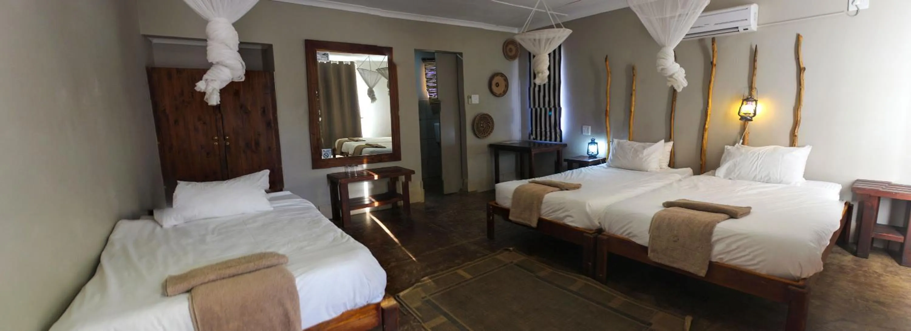 Bed in Etotongwe Lodge