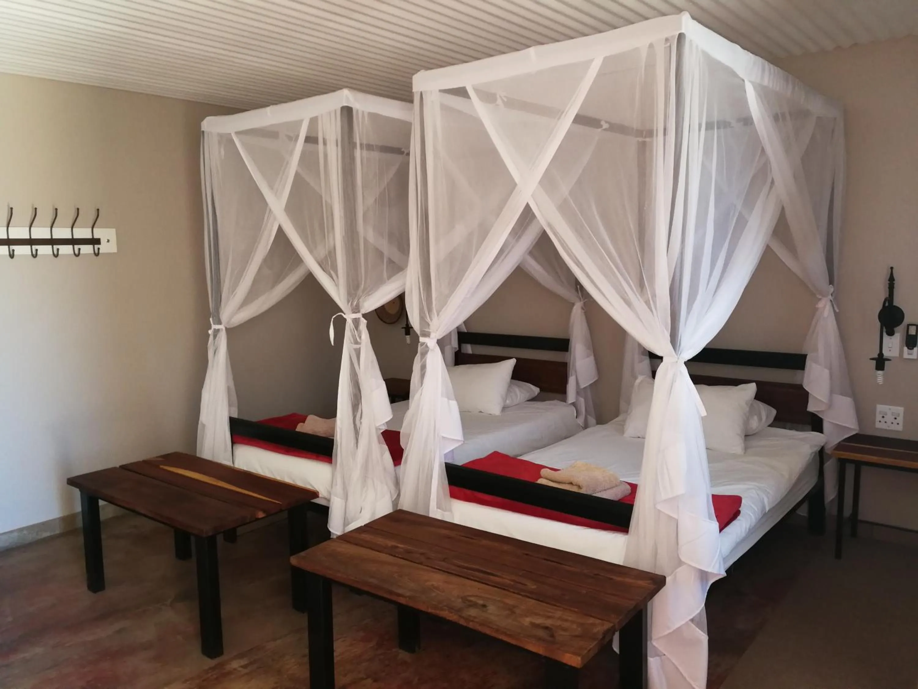 Bed in Etotongwe Lodge