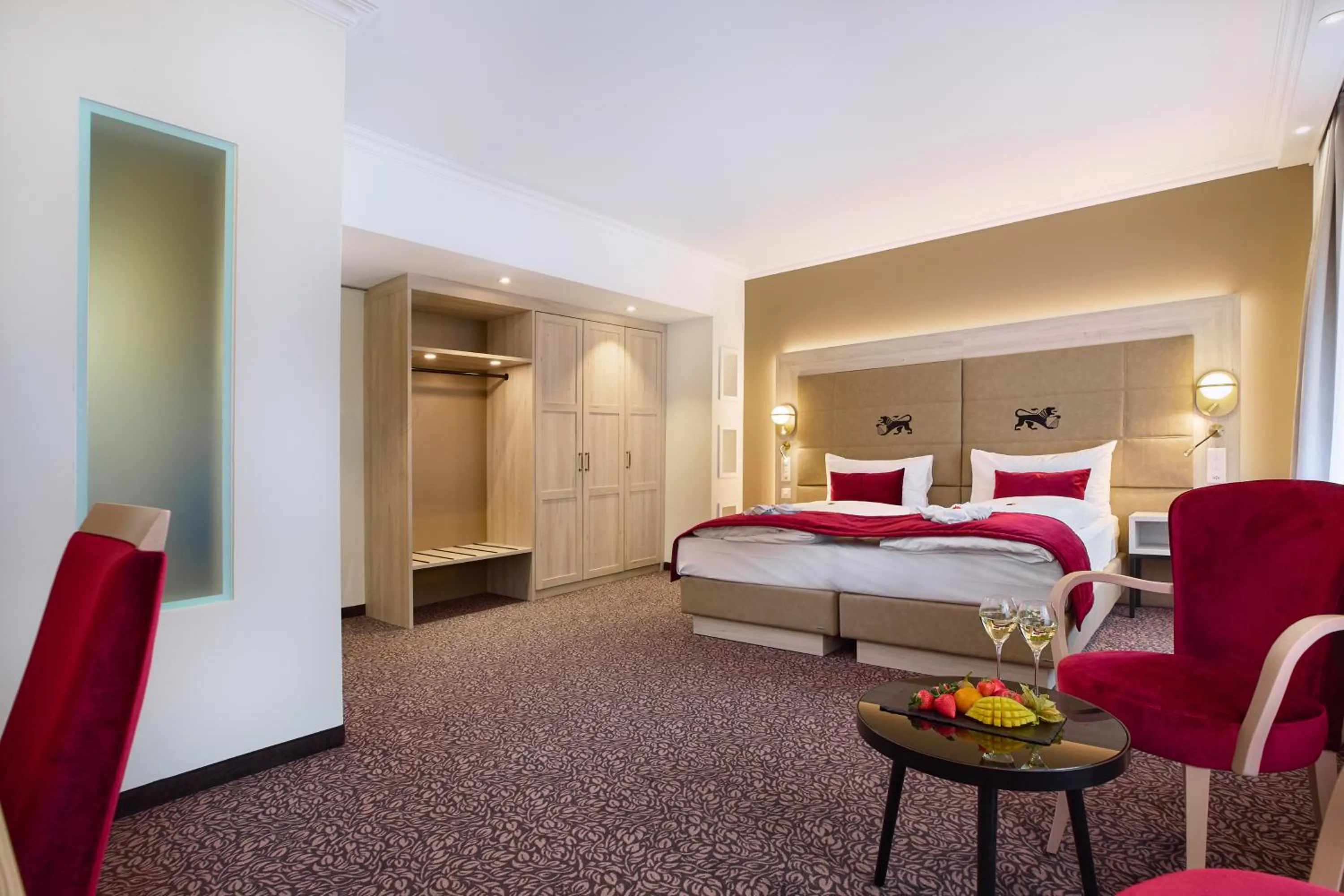 Bed in Hotel St.Gotthard