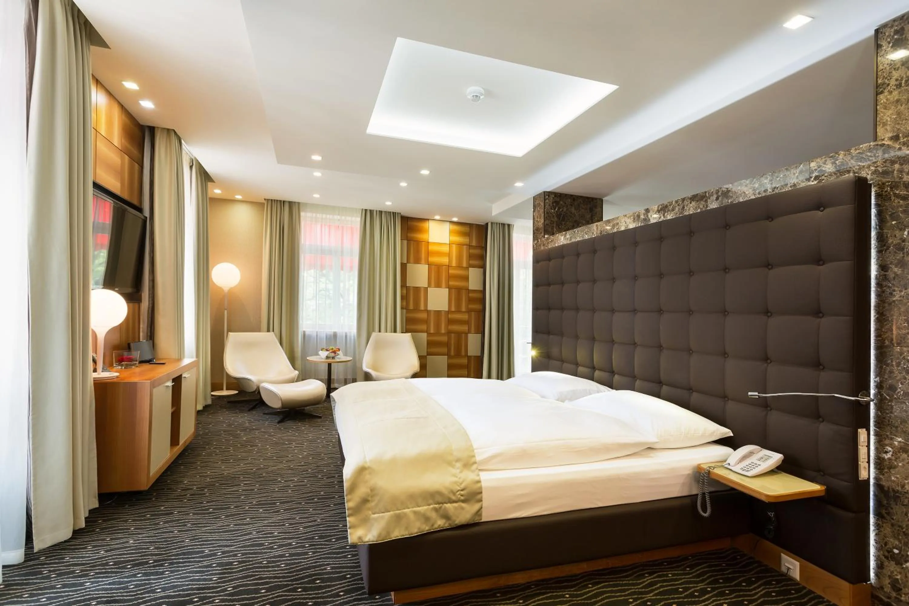 Bed in Hotel St.Gotthard