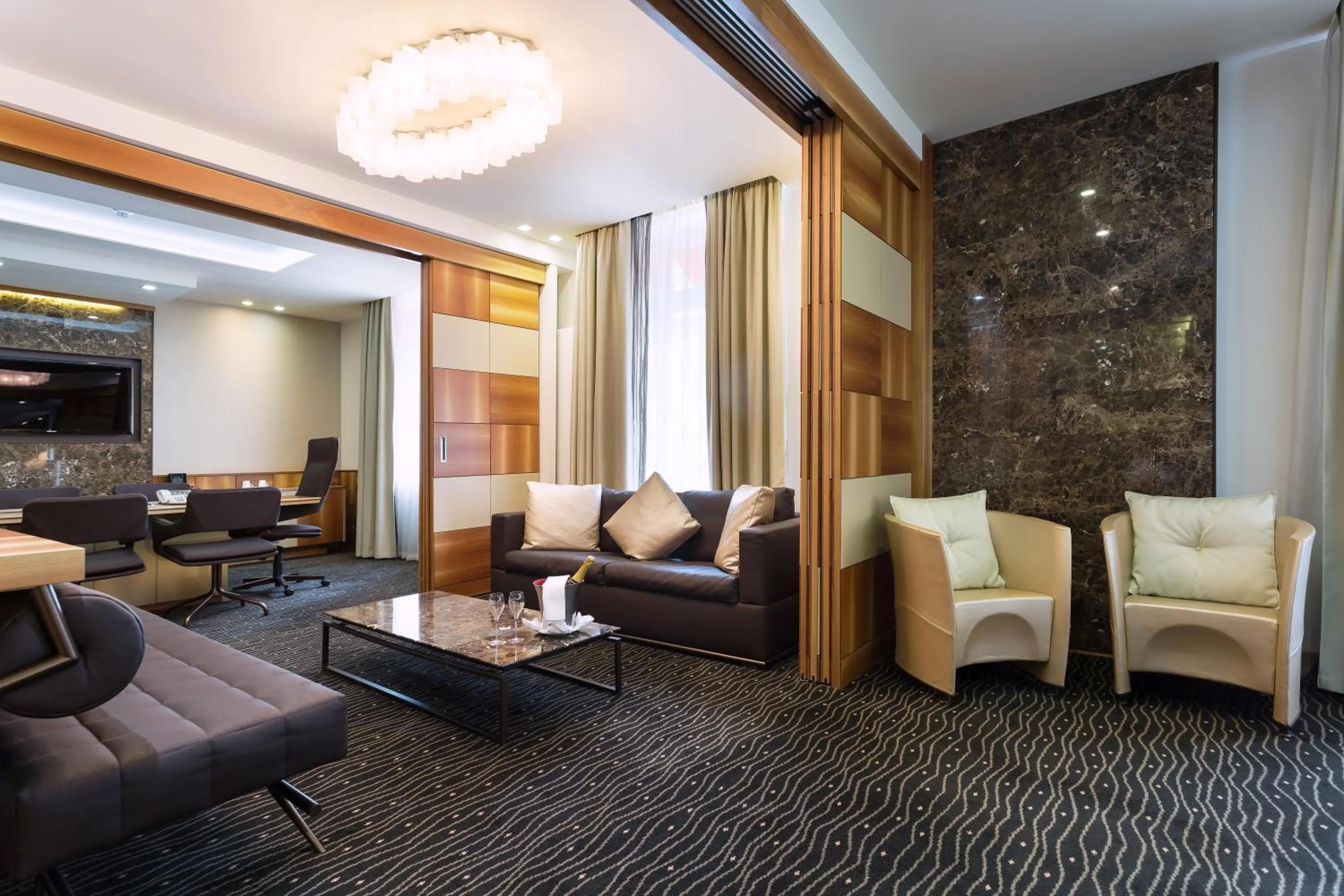 Seating area in Hotel St.Gotthard