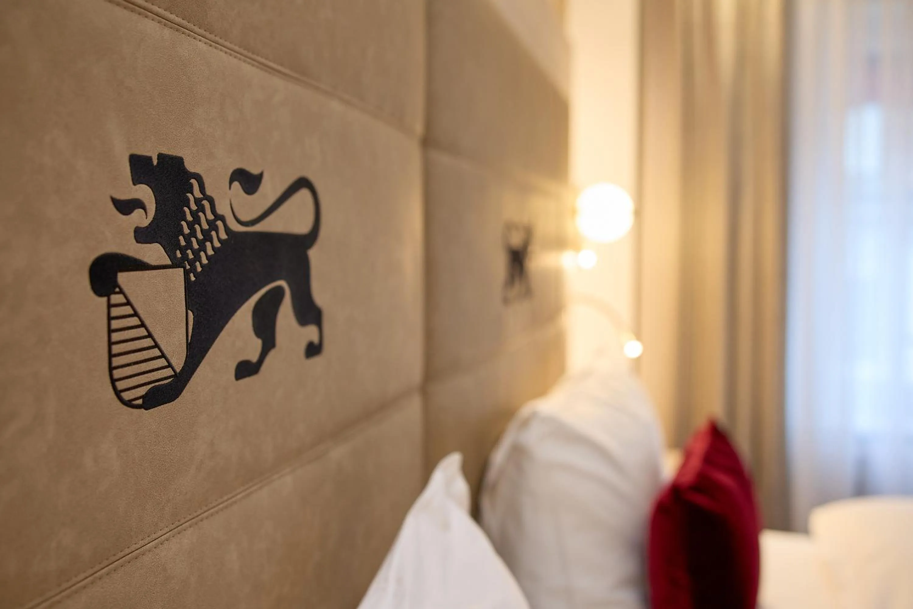 Bed in Hotel St.Gotthard