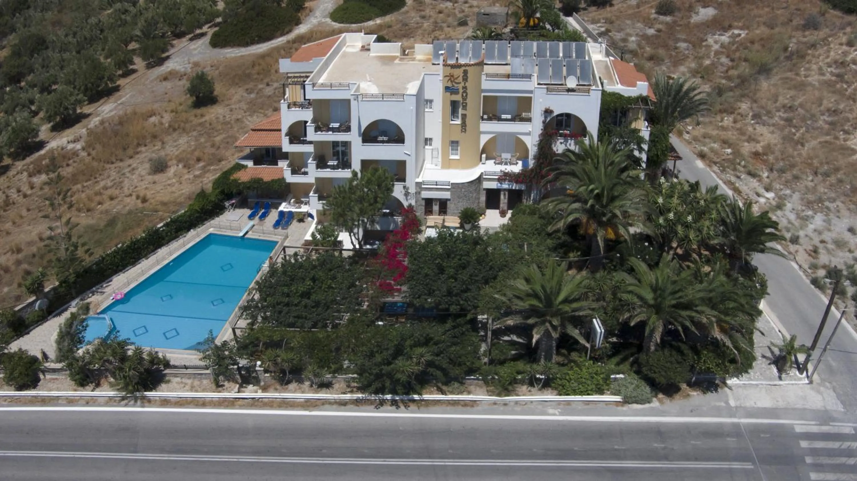 Bird's eye view in Sarikampos Beach