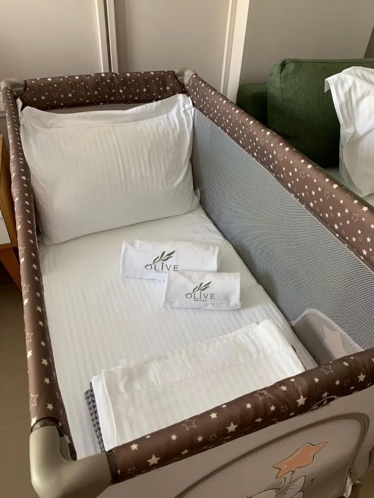 Bed in Hotel Olive Ksamil