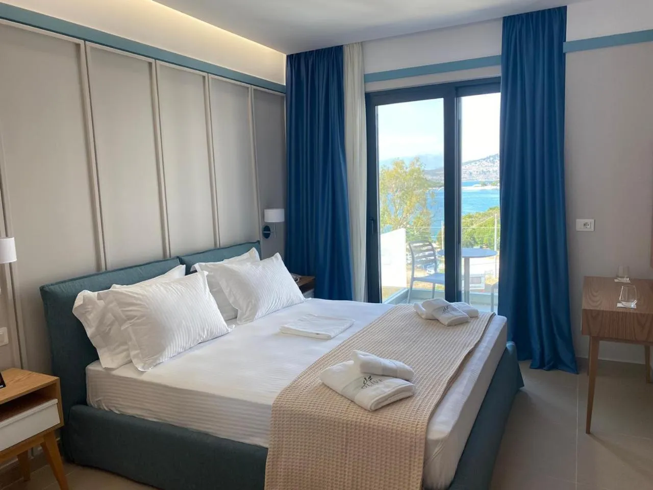 Photo of the whole room, Bed in Hotel Olive Ksamil