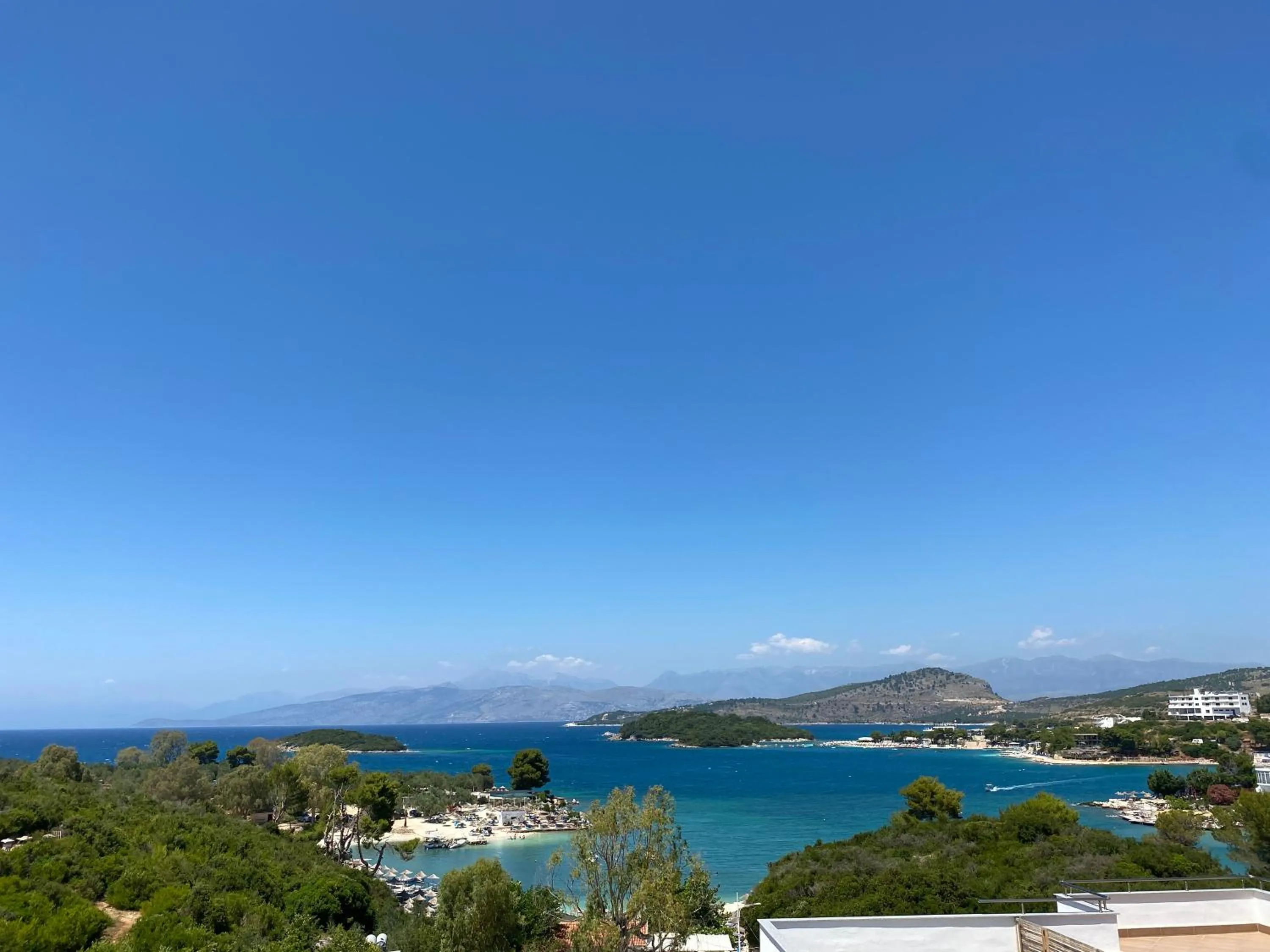 Sea view in Hotel Olive Ksamil