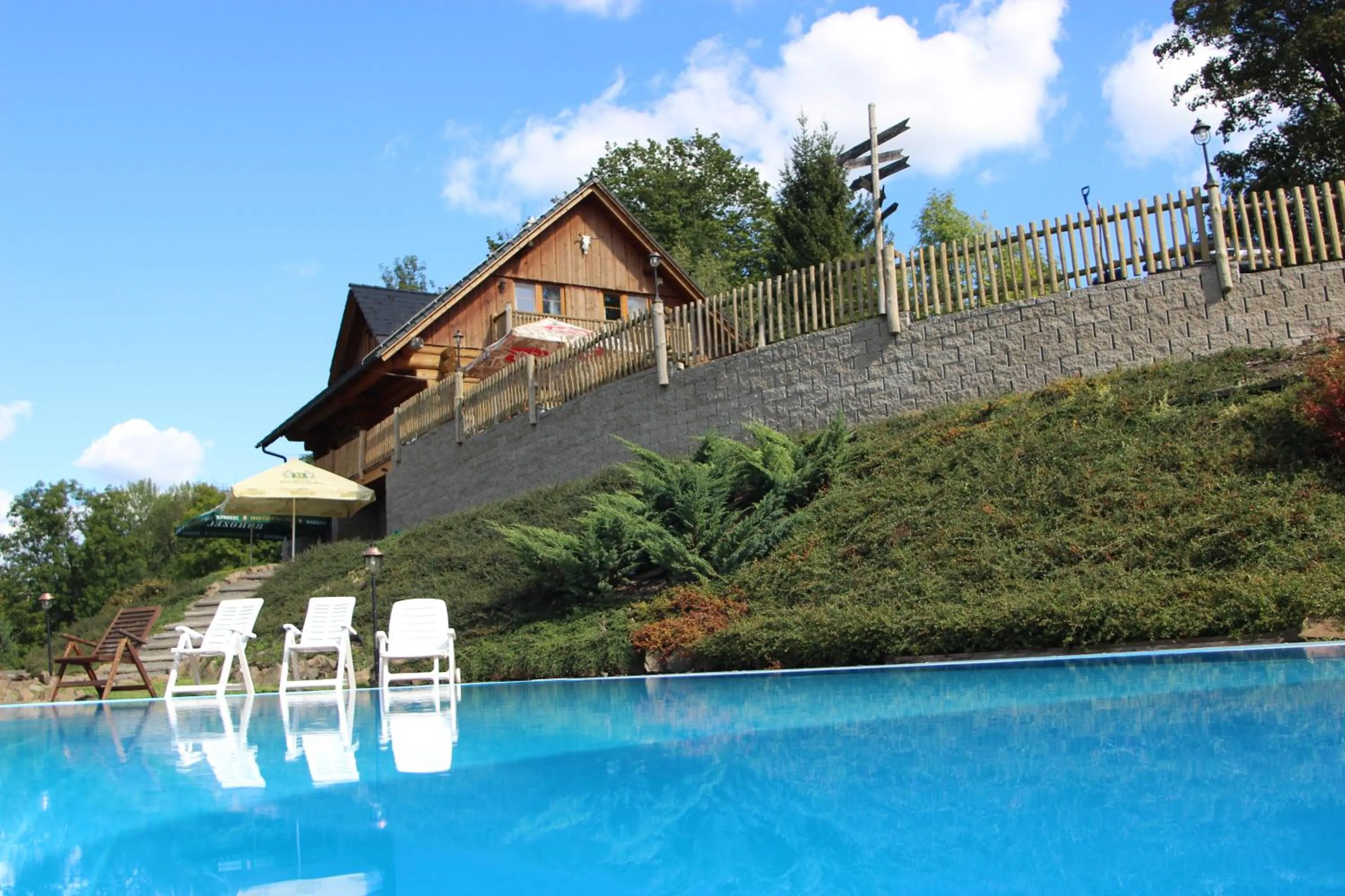 Swimming pool in Ranch Bystrá