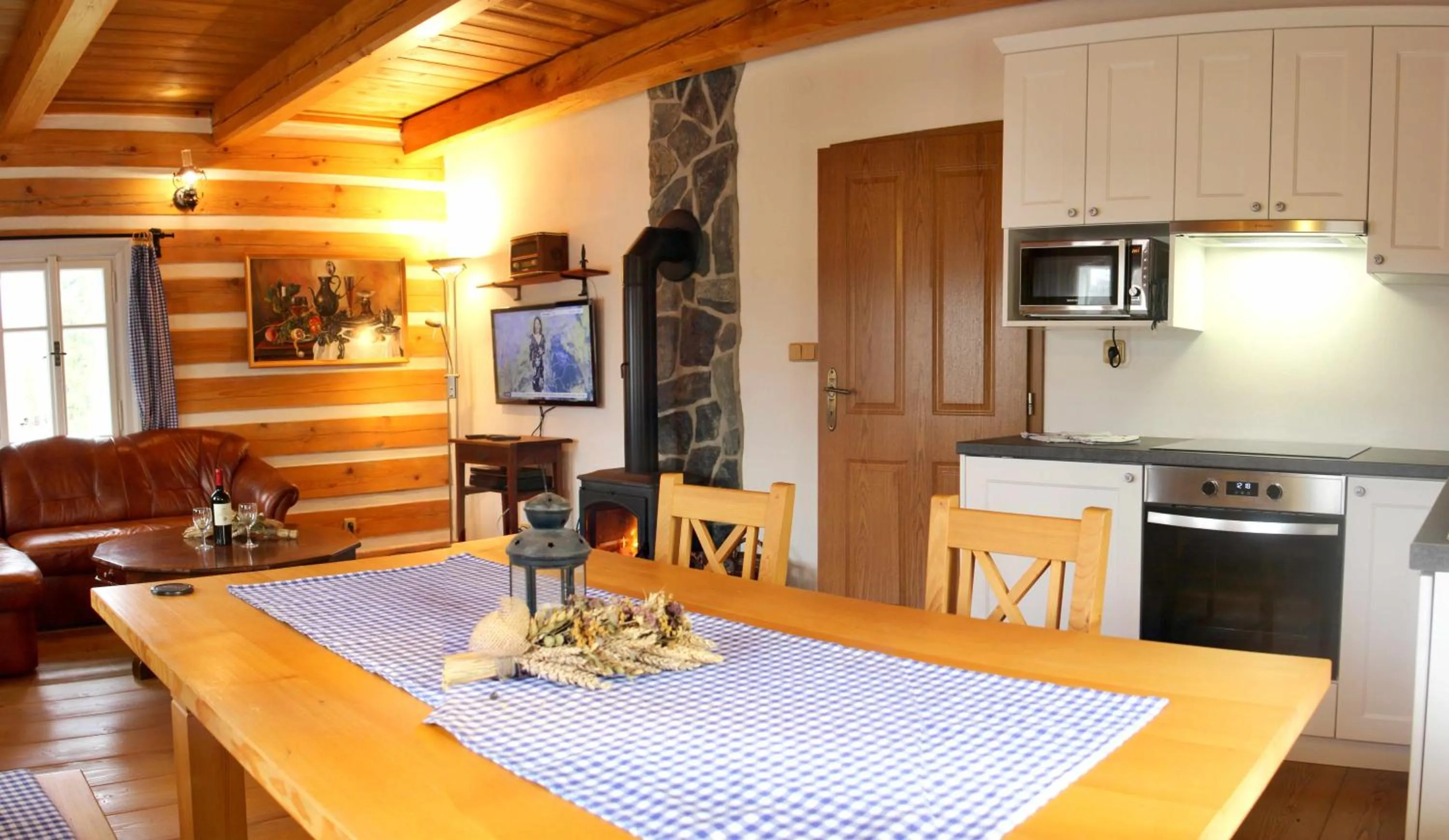 Kitchen or kitchenette in Ranch Bystrá