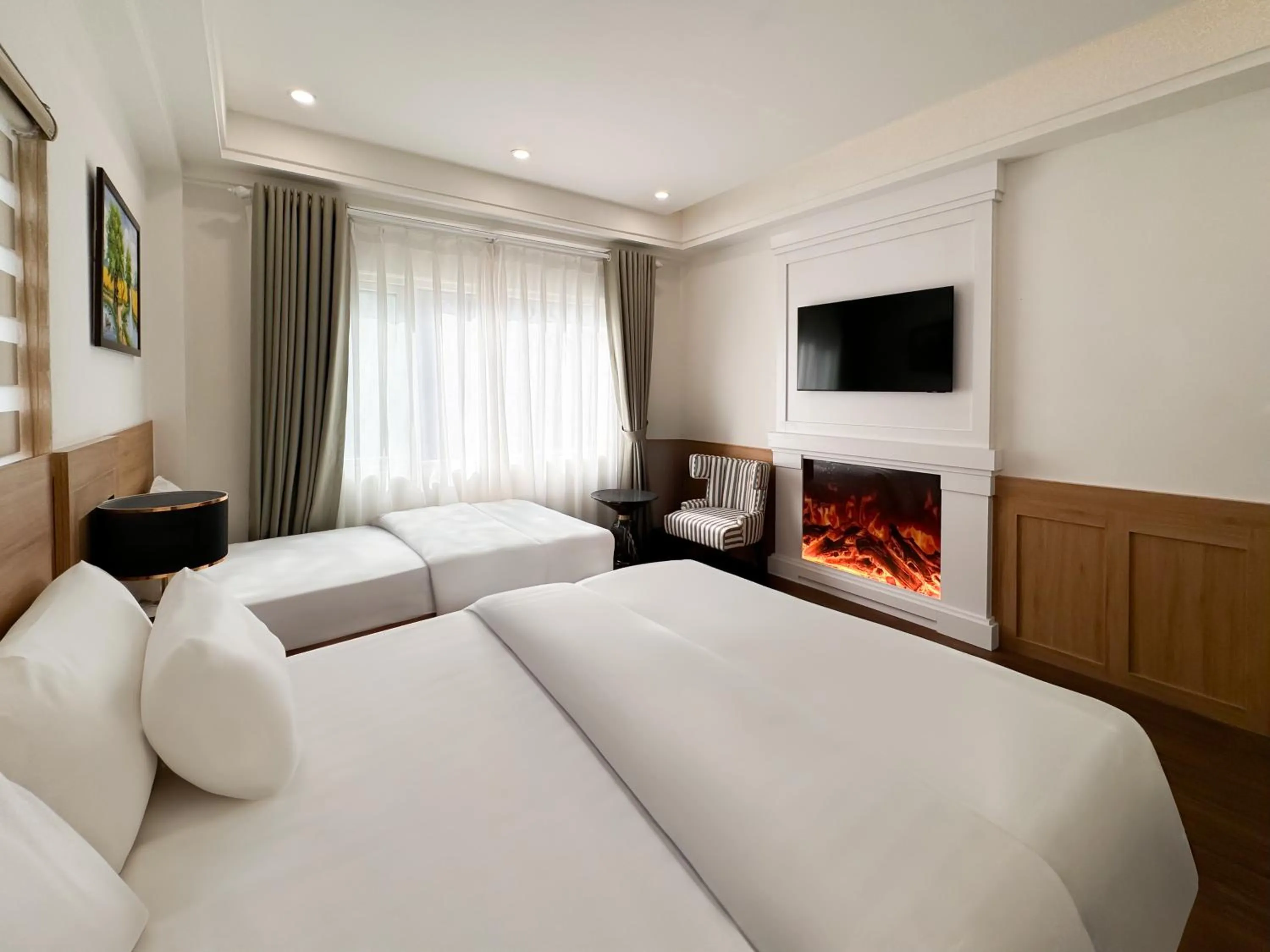 Communal lounge/ TV room, Bed in A25 Hotel - 29 Thác Bạc - Sapa