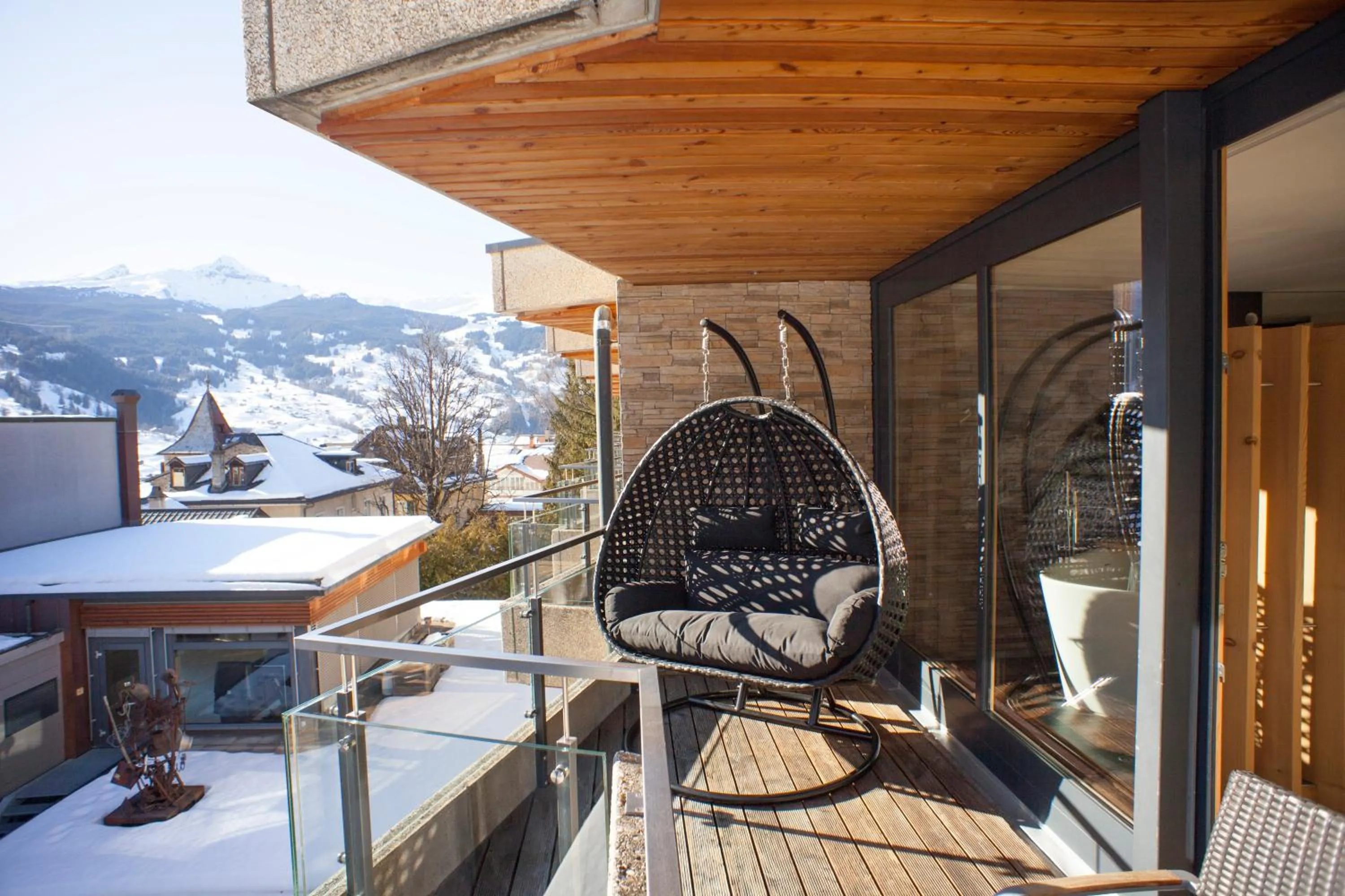 Balcony/Terrace in Eiger Mountain & Soul Resort