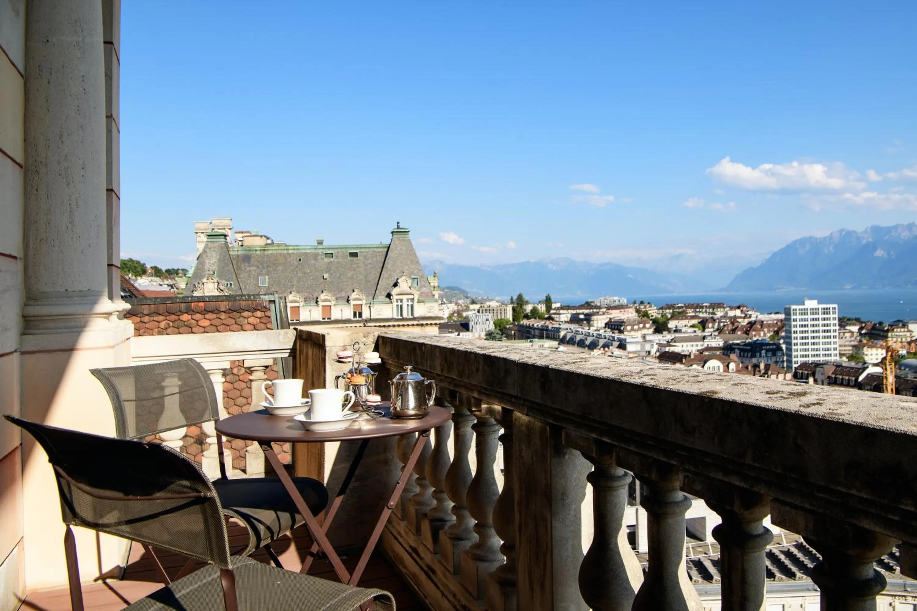 View (from property/room) in Lausanne Palace