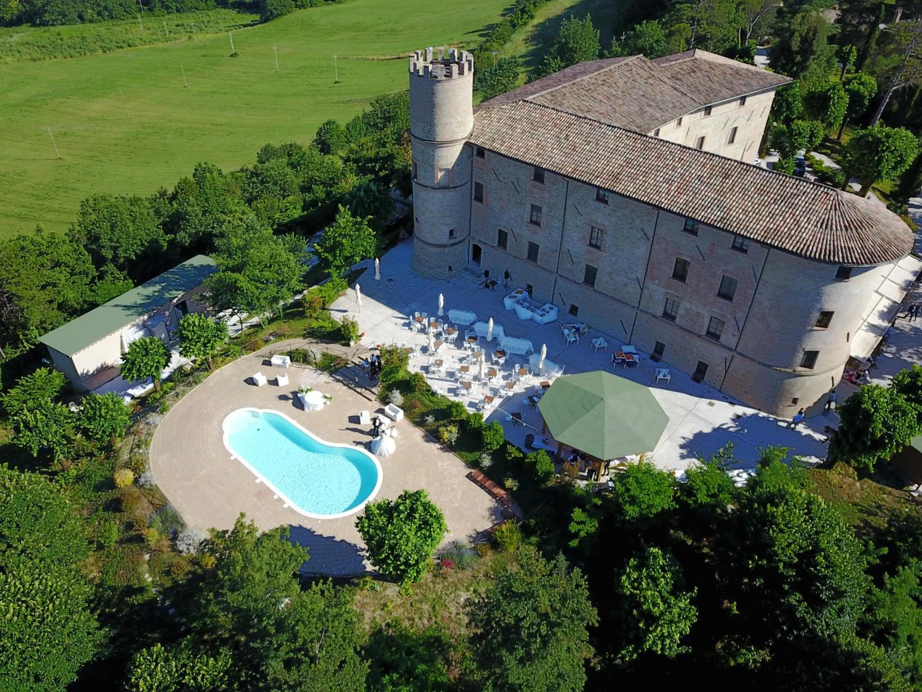 Bird's eye view in Castello di Baccaresca