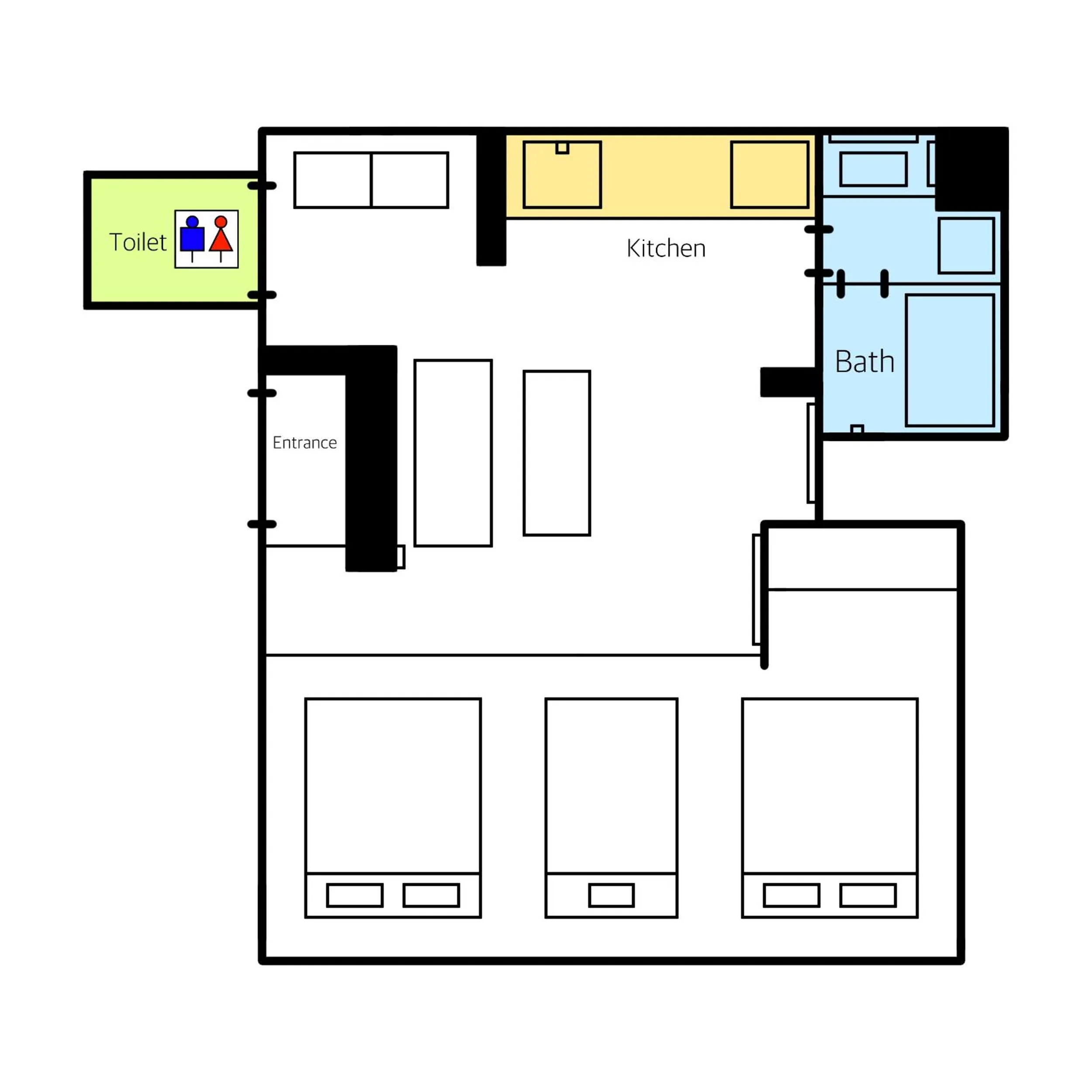 Floor plan in GRAND BASE Hakatamon