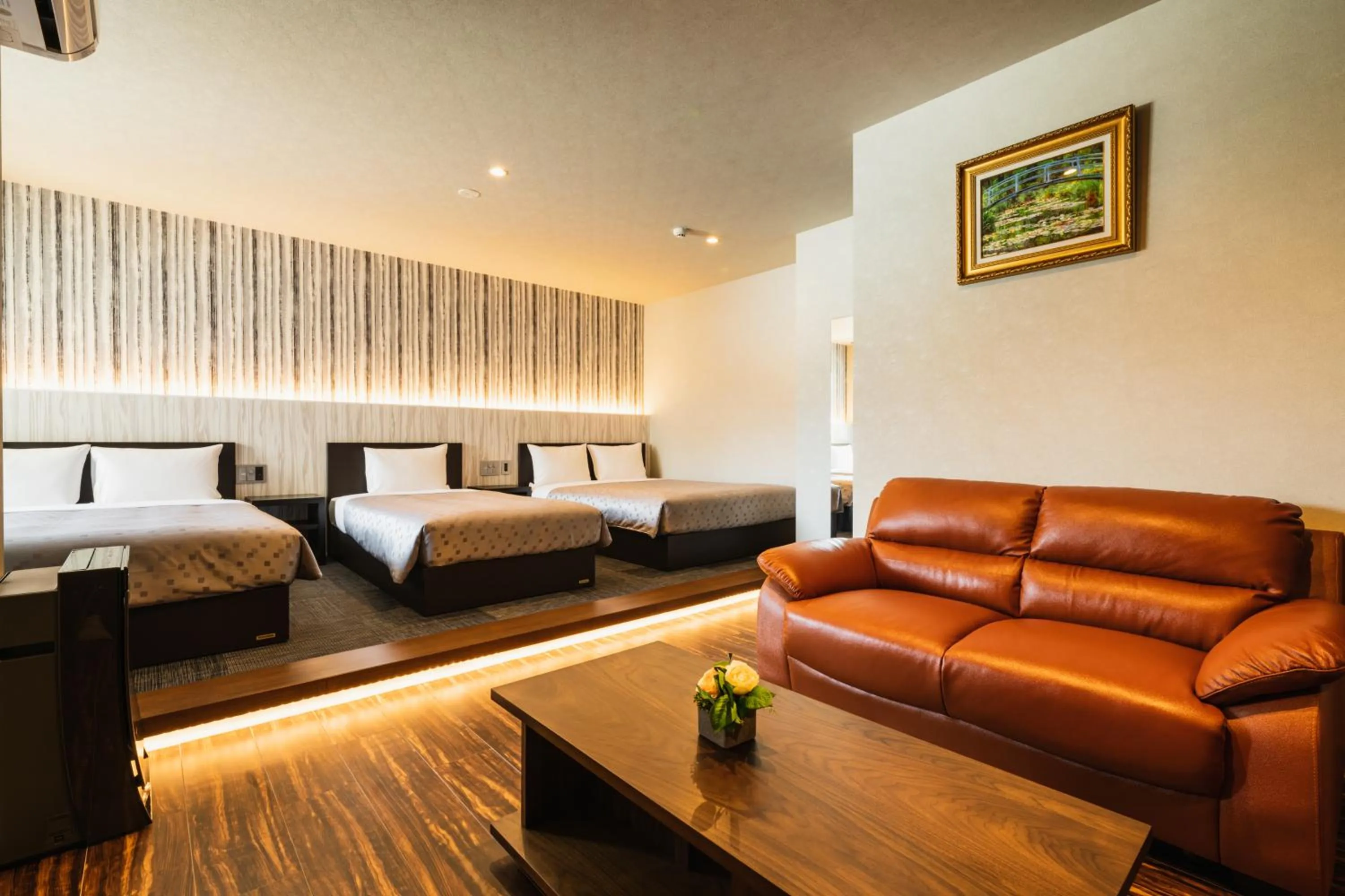 Photo of the whole room, Bed in GRAND BASE Hakatamon