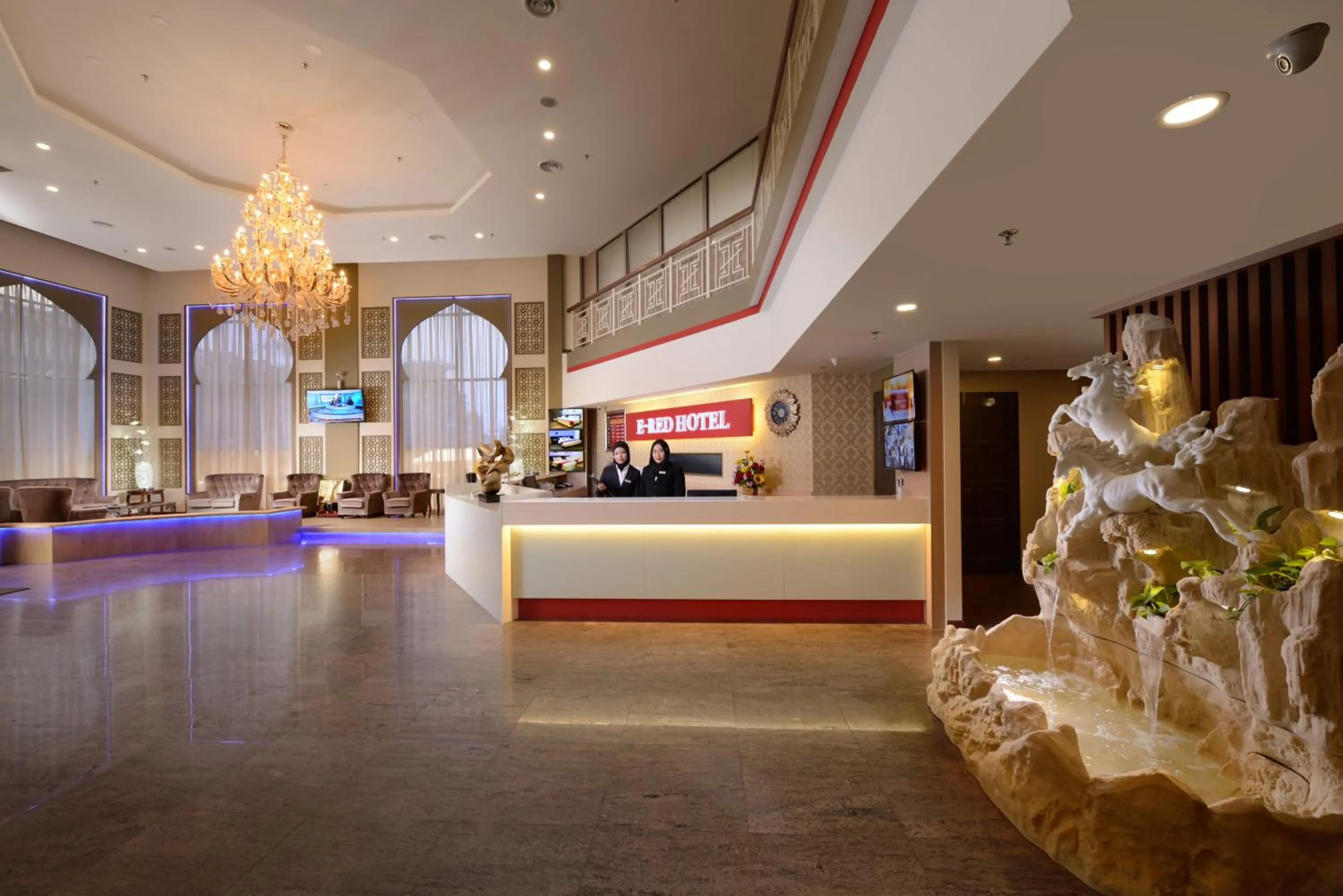 Lobby or reception in E-RED HOTEL KUANTAN