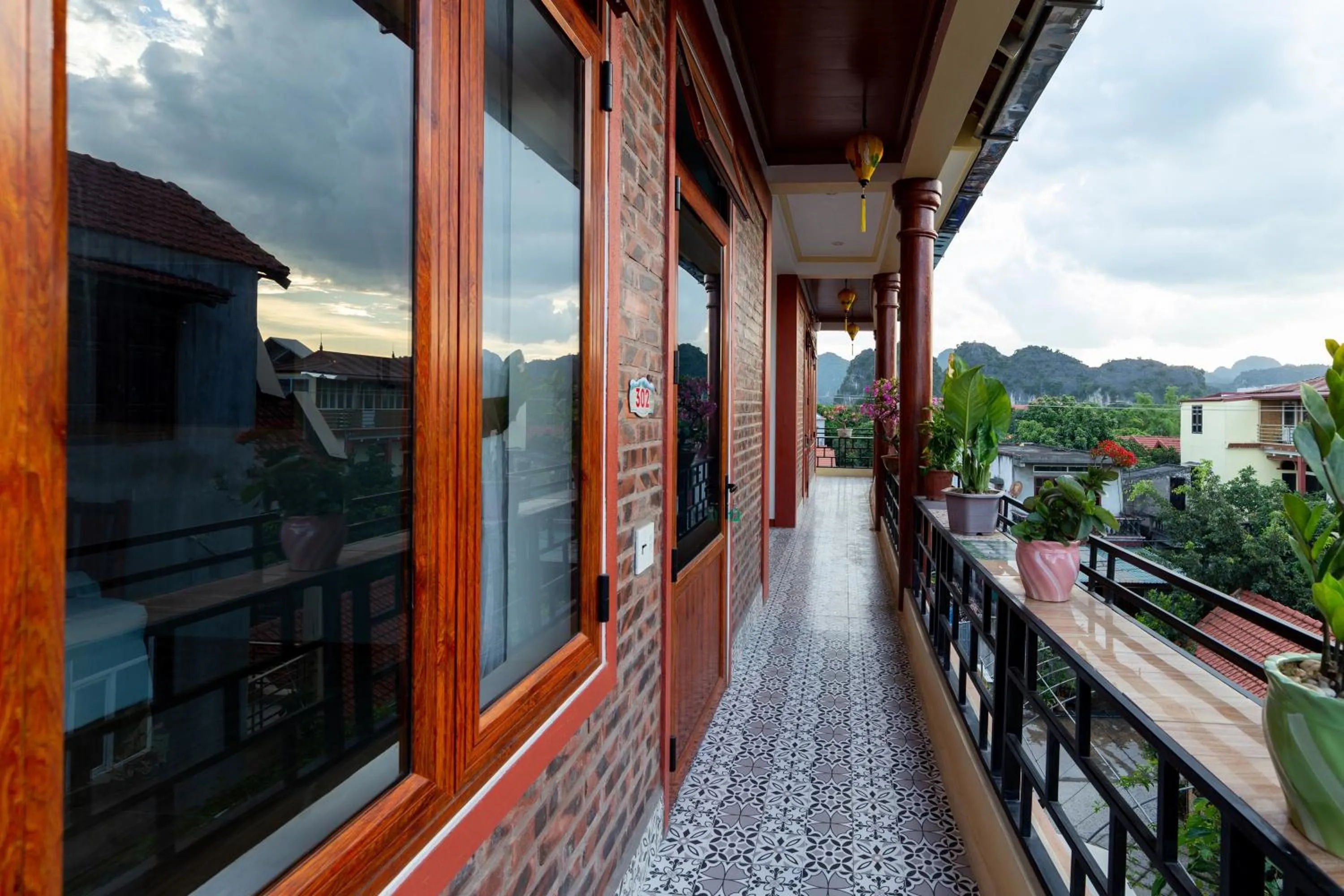 Balcony/Terrace in Tam Coc Tuong Vy Homestay
