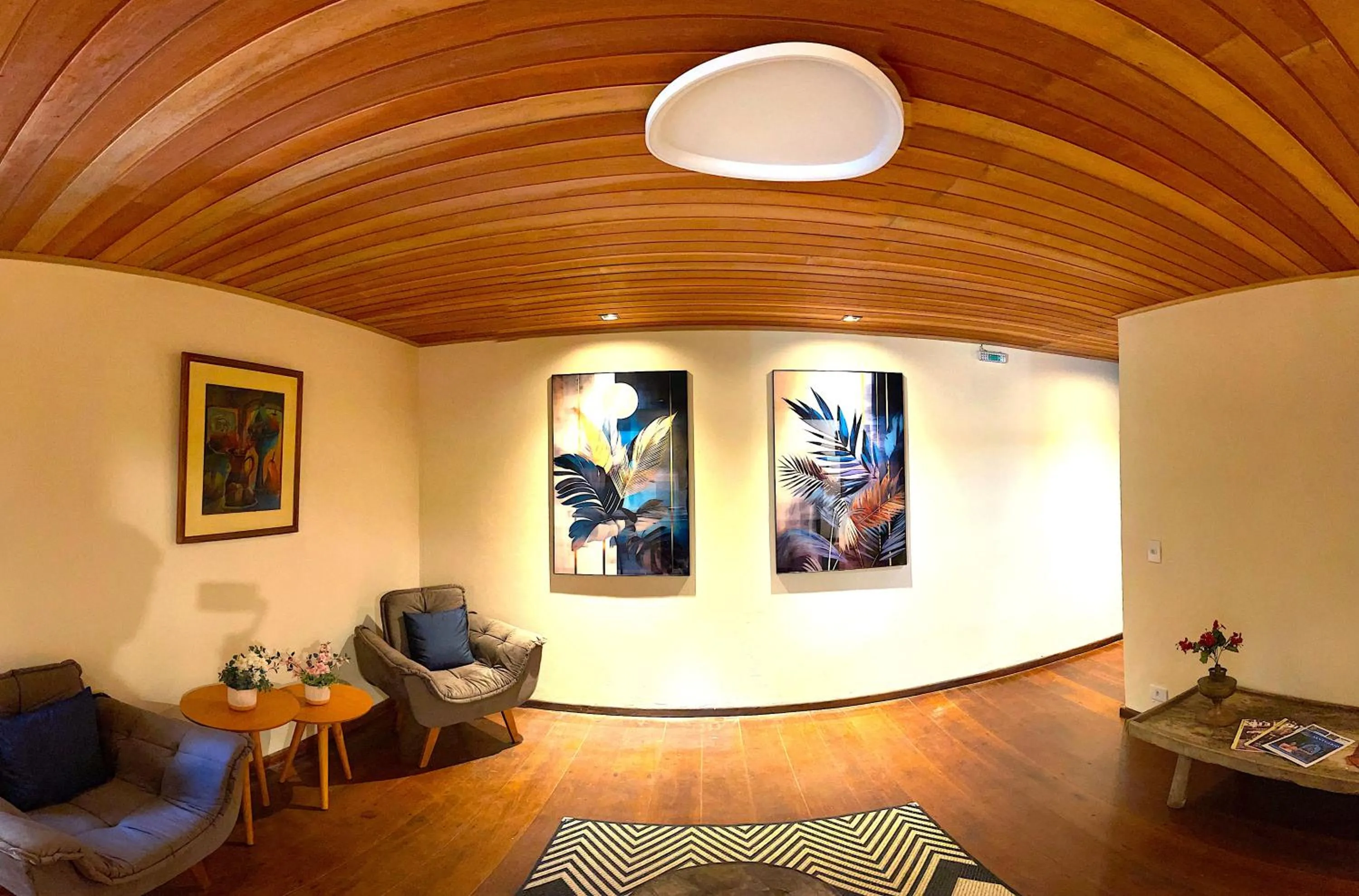 Living room in Pousada Atalaia Capivari